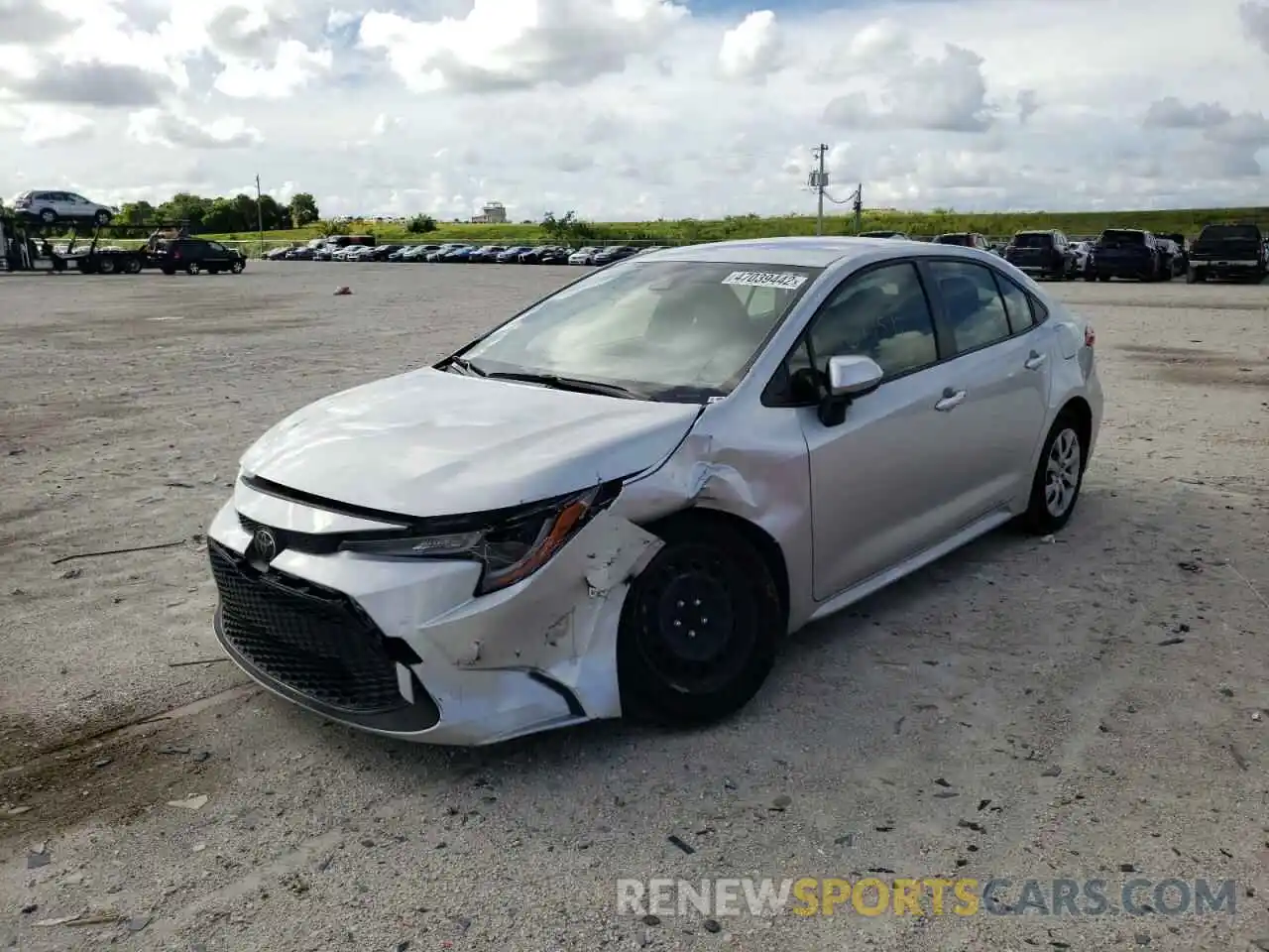 2 Photograph of a damaged car JTDEPRAE5LJ006987 TOYOTA COROLLA 2020