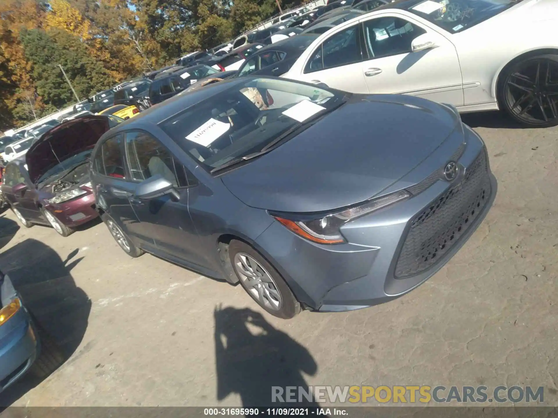 1 Photograph of a damaged car JTDEPRAE5LJ007346 TOYOTA COROLLA 2020