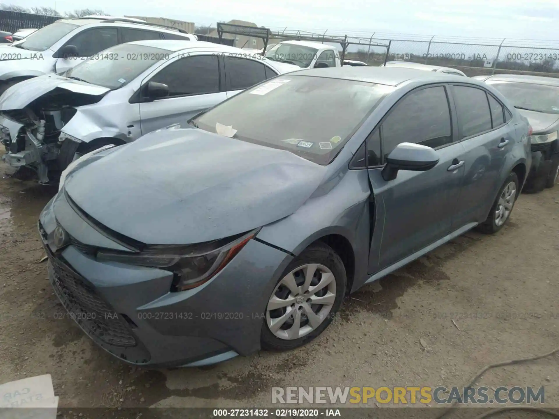 2 Photograph of a damaged car JTDEPRAE5LJ007413 TOYOTA COROLLA 2020