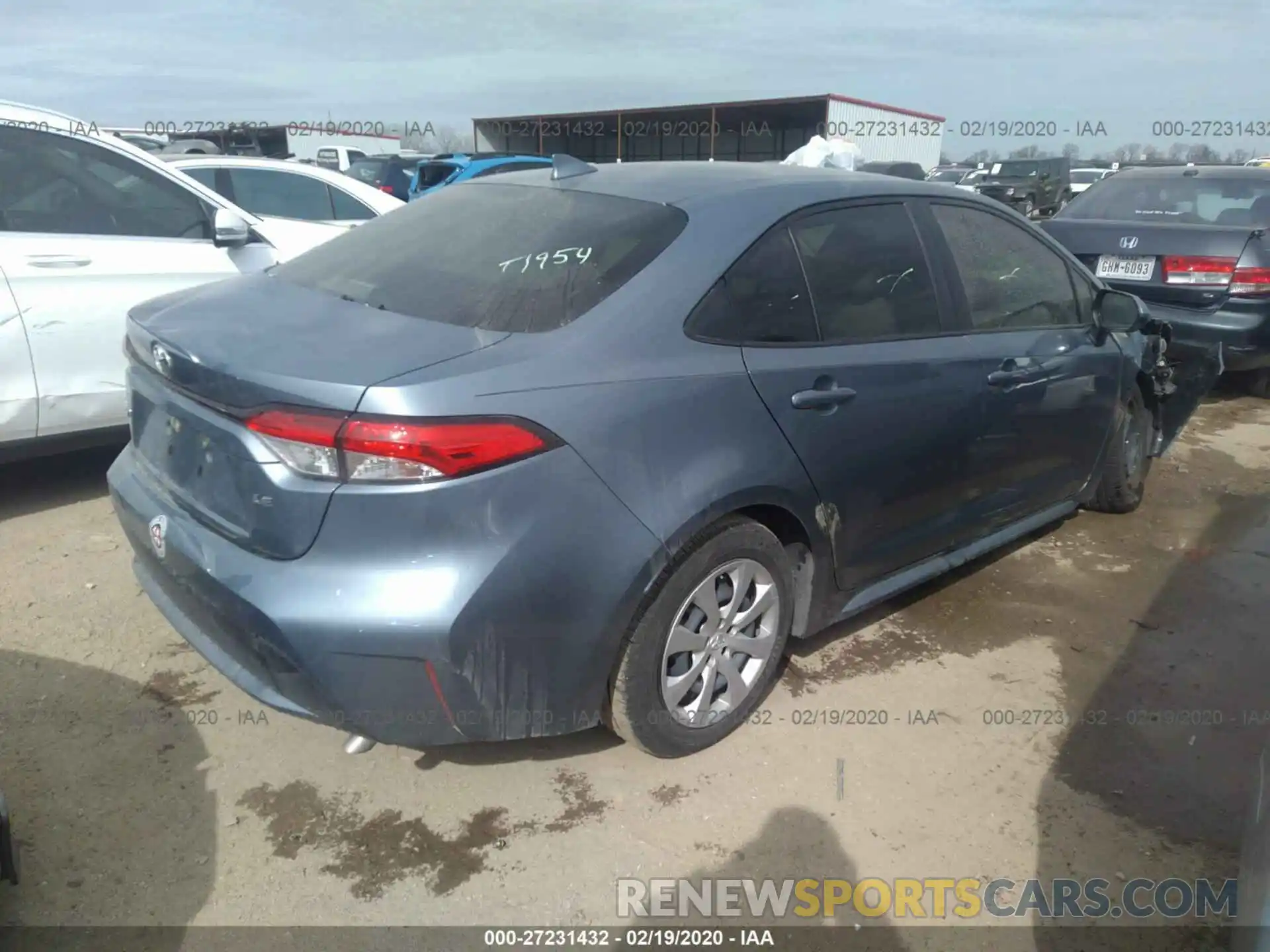 4 Photograph of a damaged car JTDEPRAE5LJ007413 TOYOTA COROLLA 2020