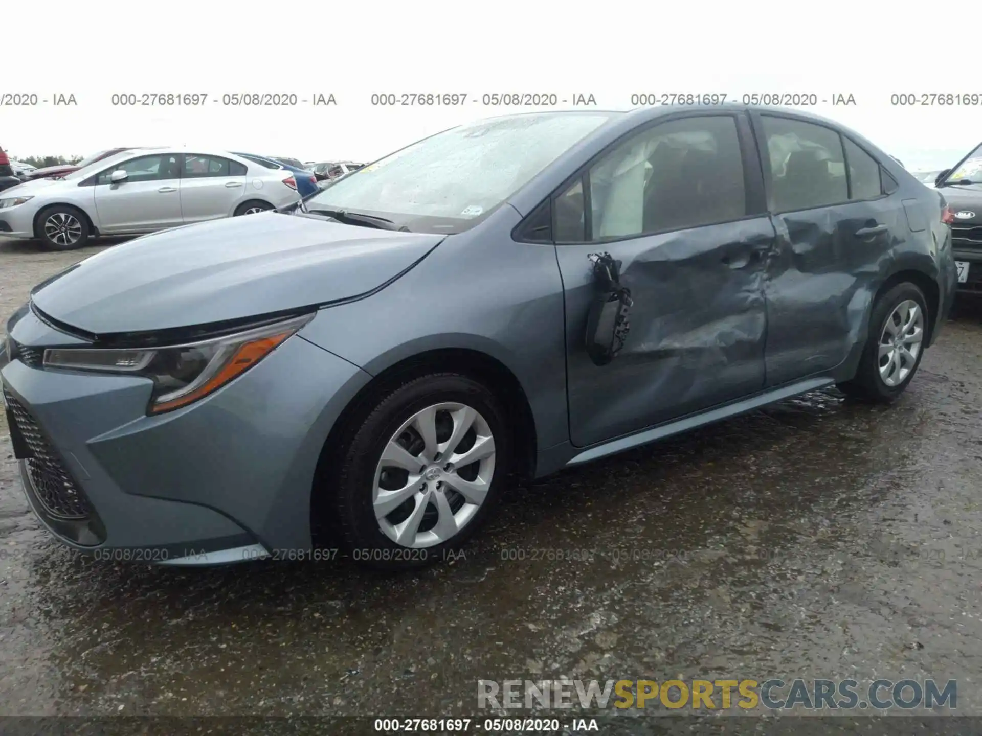 2 Photograph of a damaged car JTDEPRAE5LJ008304 TOYOTA COROLLA 2020