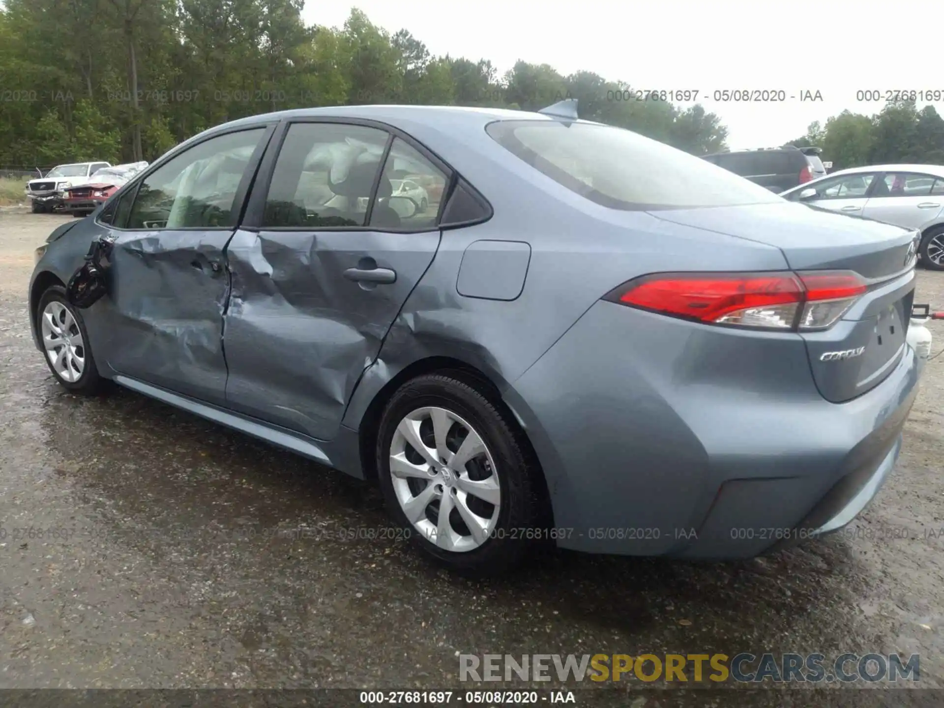 3 Photograph of a damaged car JTDEPRAE5LJ008304 TOYOTA COROLLA 2020