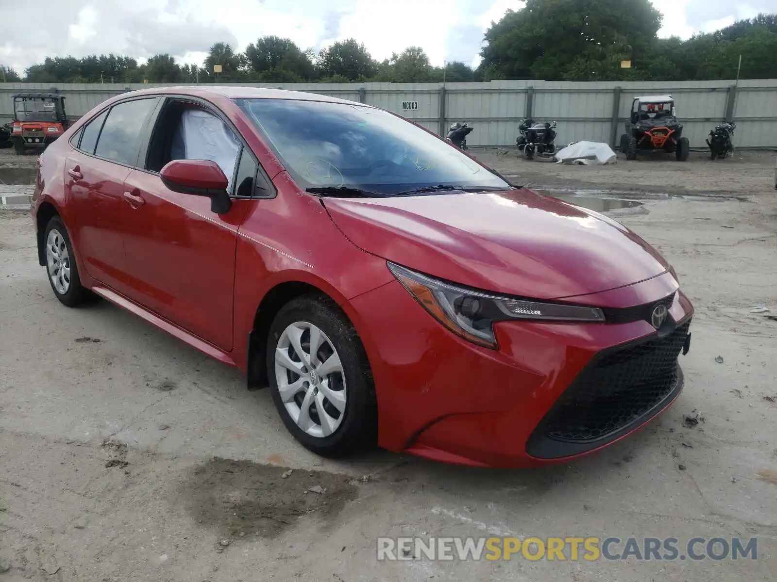 1 Photograph of a damaged car JTDEPRAE5LJ008447 TOYOTA COROLLA 2020