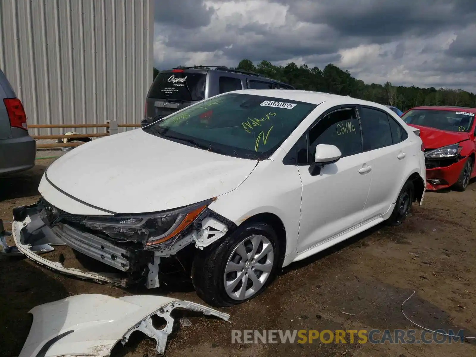 2 Photograph of a damaged car JTDEPRAE5LJ008559 TOYOTA COROLLA 2020