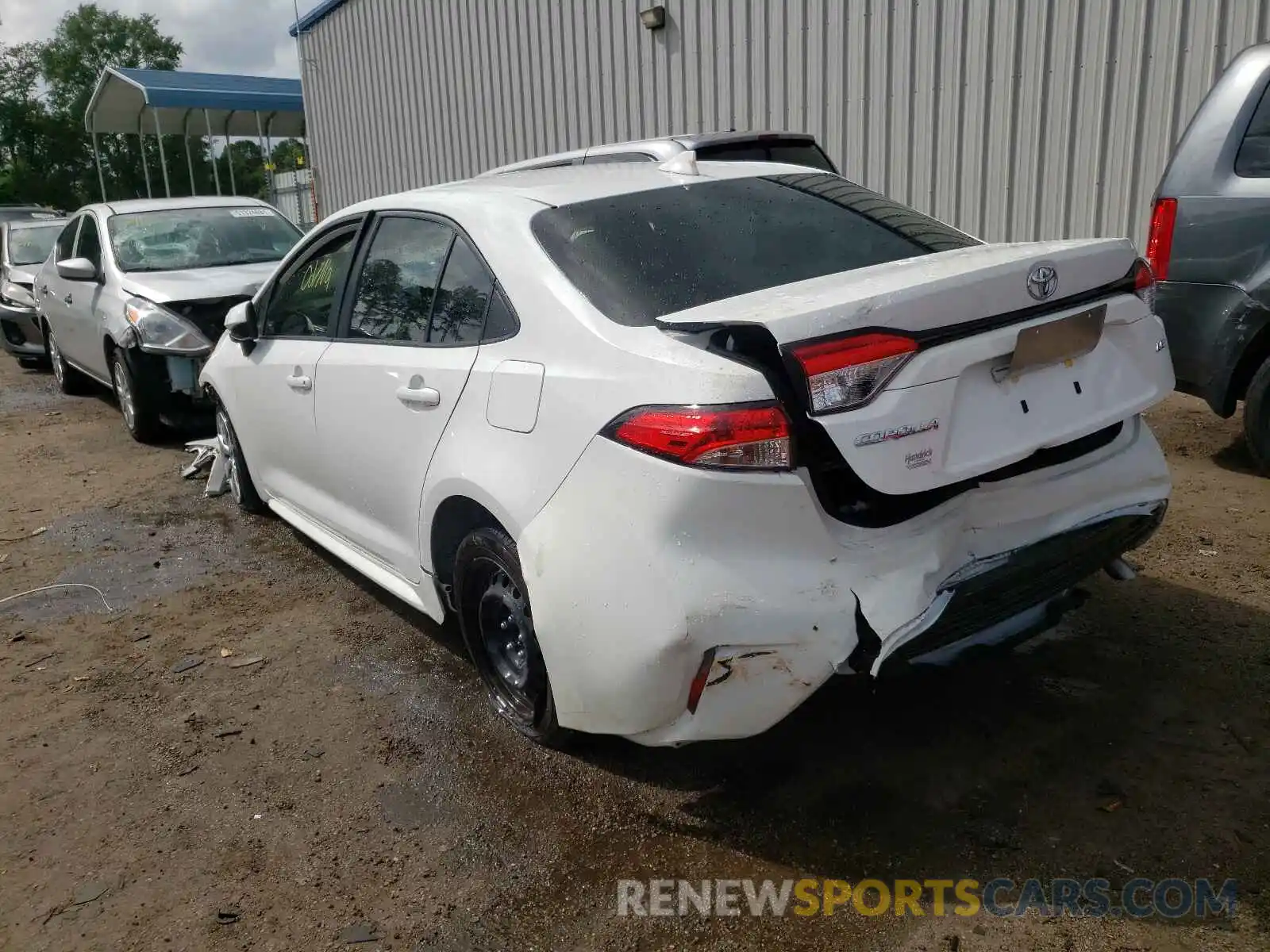 3 Photograph of a damaged car JTDEPRAE5LJ008559 TOYOTA COROLLA 2020