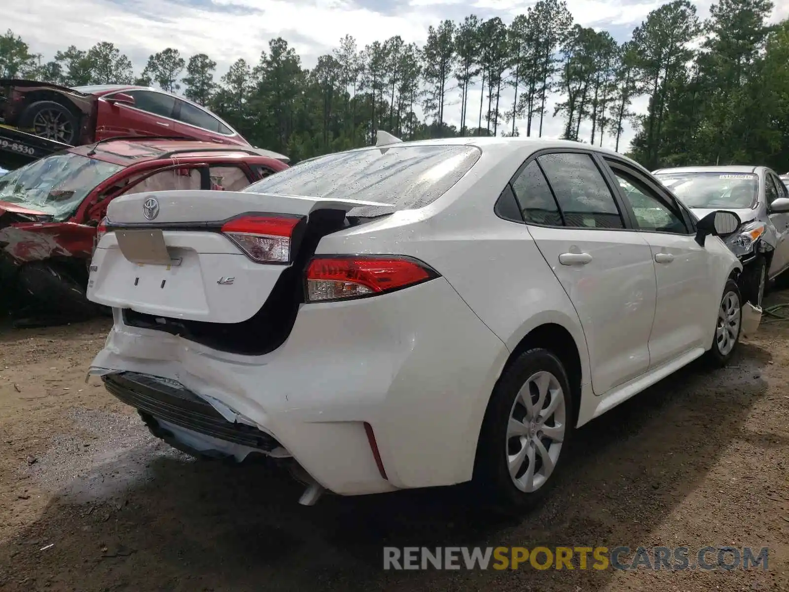 4 Photograph of a damaged car JTDEPRAE5LJ008559 TOYOTA COROLLA 2020