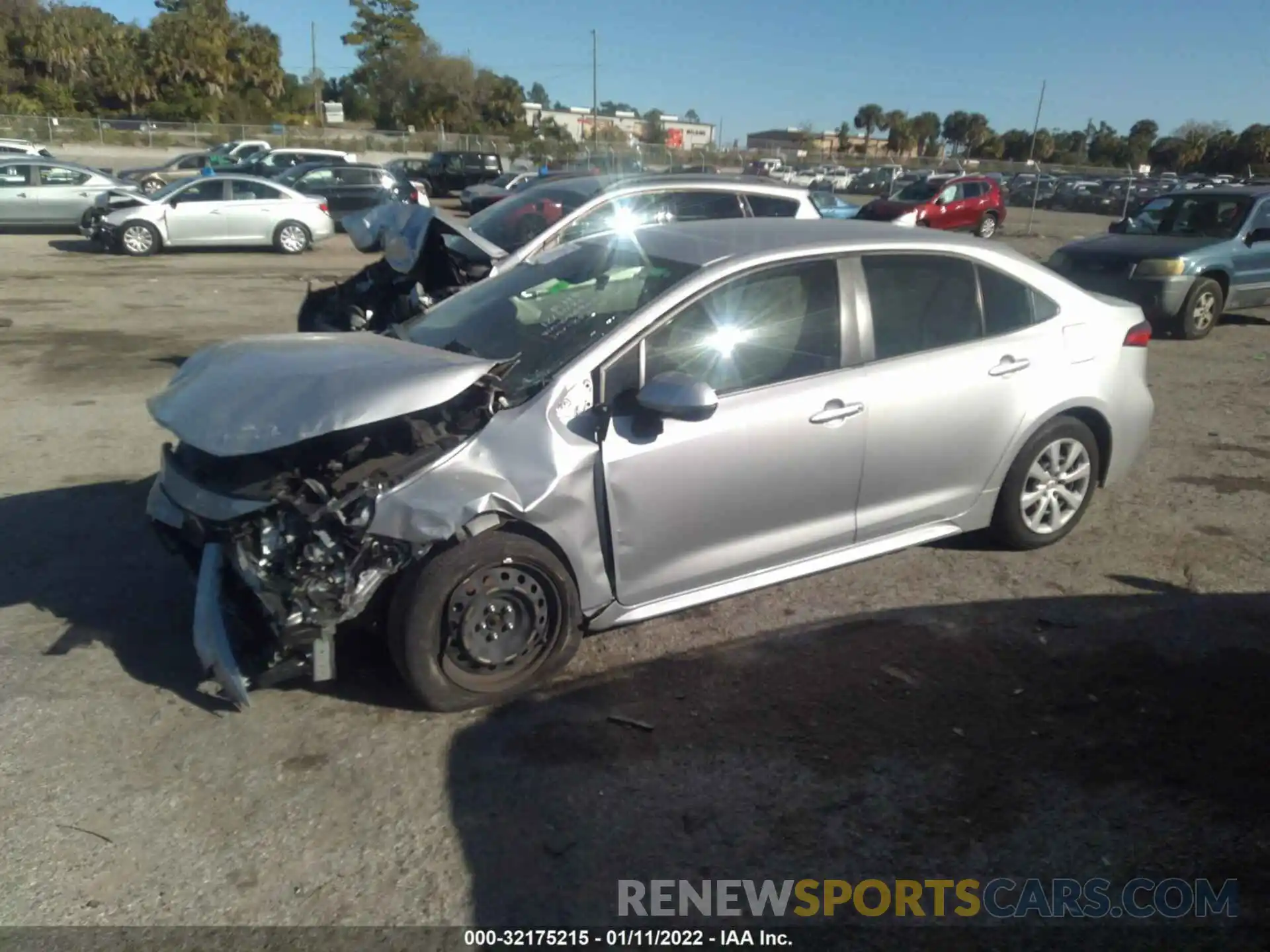 2 Photograph of a damaged car JTDEPRAE5LJ008903 TOYOTA COROLLA 2020