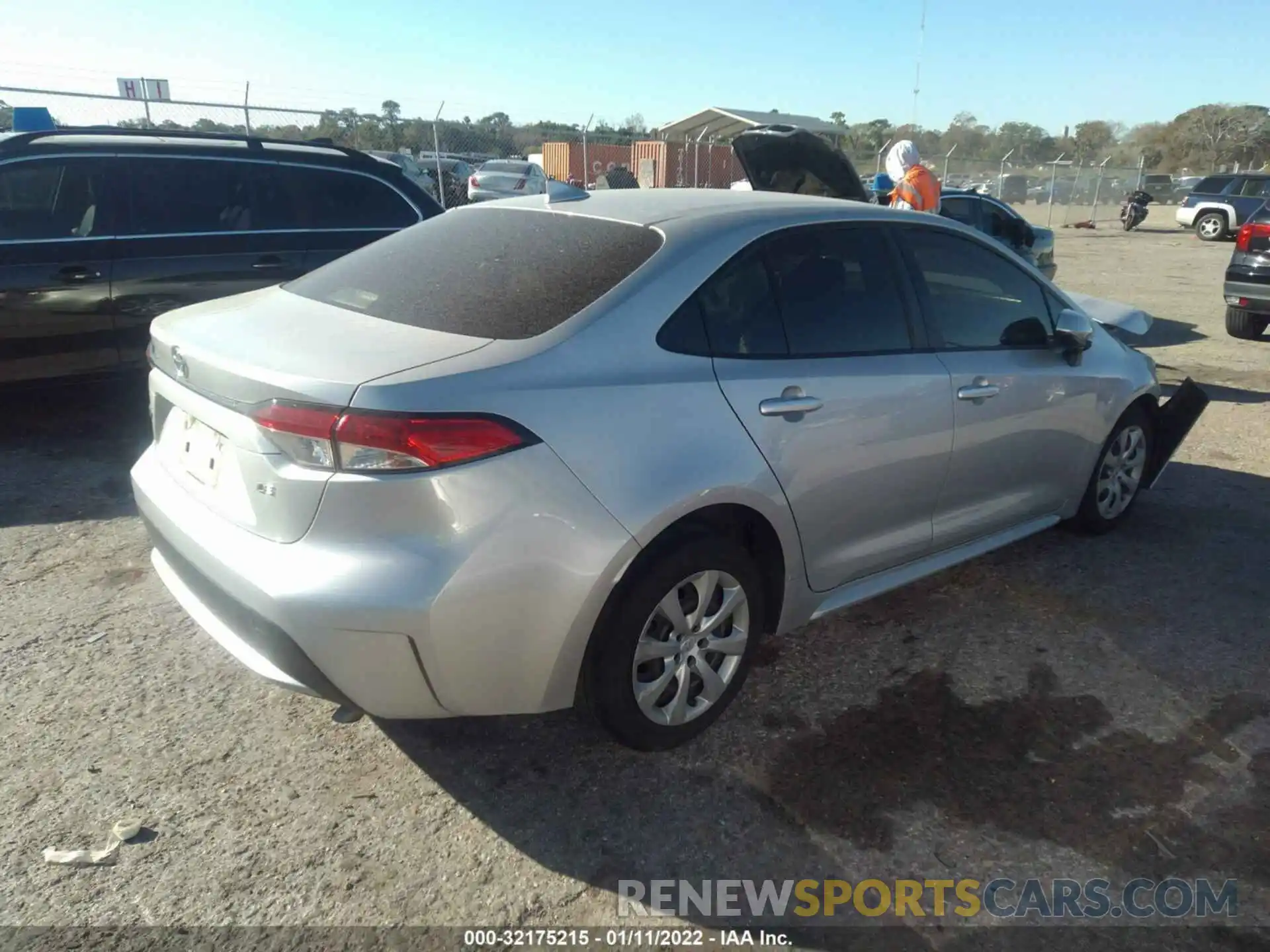 4 Photograph of a damaged car JTDEPRAE5LJ008903 TOYOTA COROLLA 2020