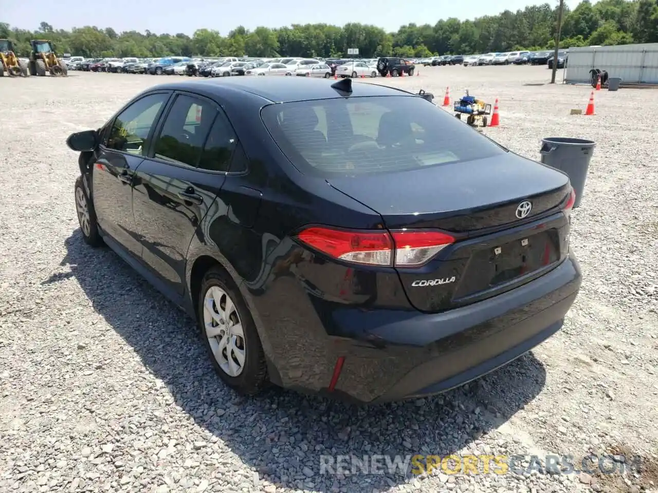 3 Photograph of a damaged car JTDEPRAE5LJ009579 TOYOTA COROLLA 2020