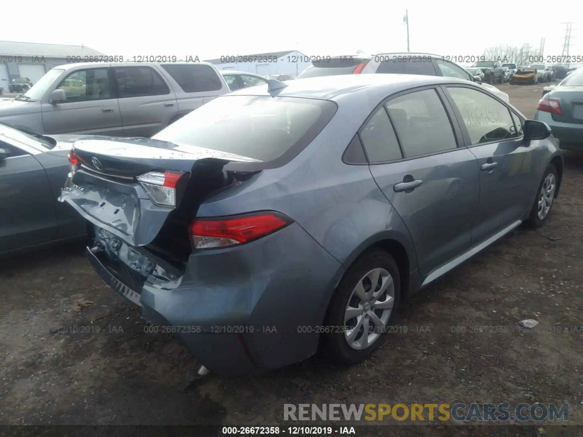 4 Photograph of a damaged car JTDEPRAE5LJ010019 TOYOTA COROLLA 2020