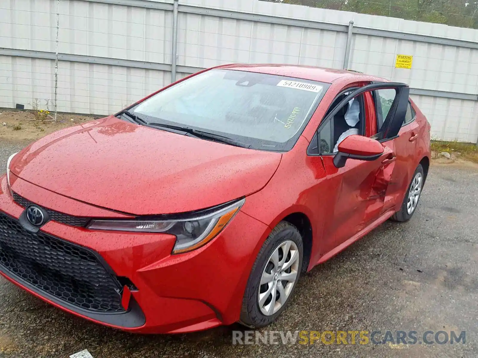 2 Photograph of a damaged car JTDEPRAE5LJ010392 TOYOTA COROLLA 2020