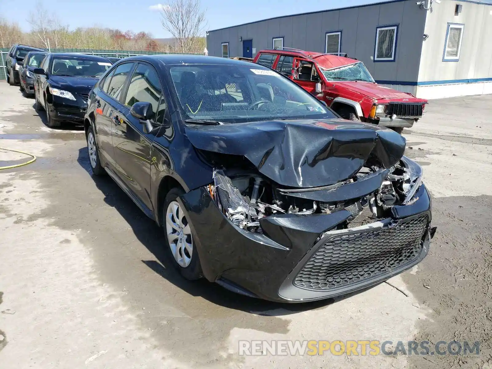 1 Photograph of a damaged car JTDEPRAE5LJ010845 TOYOTA COROLLA 2020