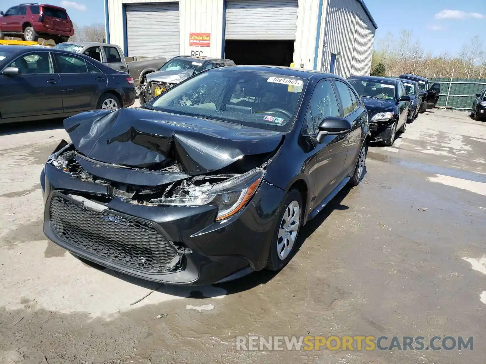 2 Photograph of a damaged car JTDEPRAE5LJ010845 TOYOTA COROLLA 2020