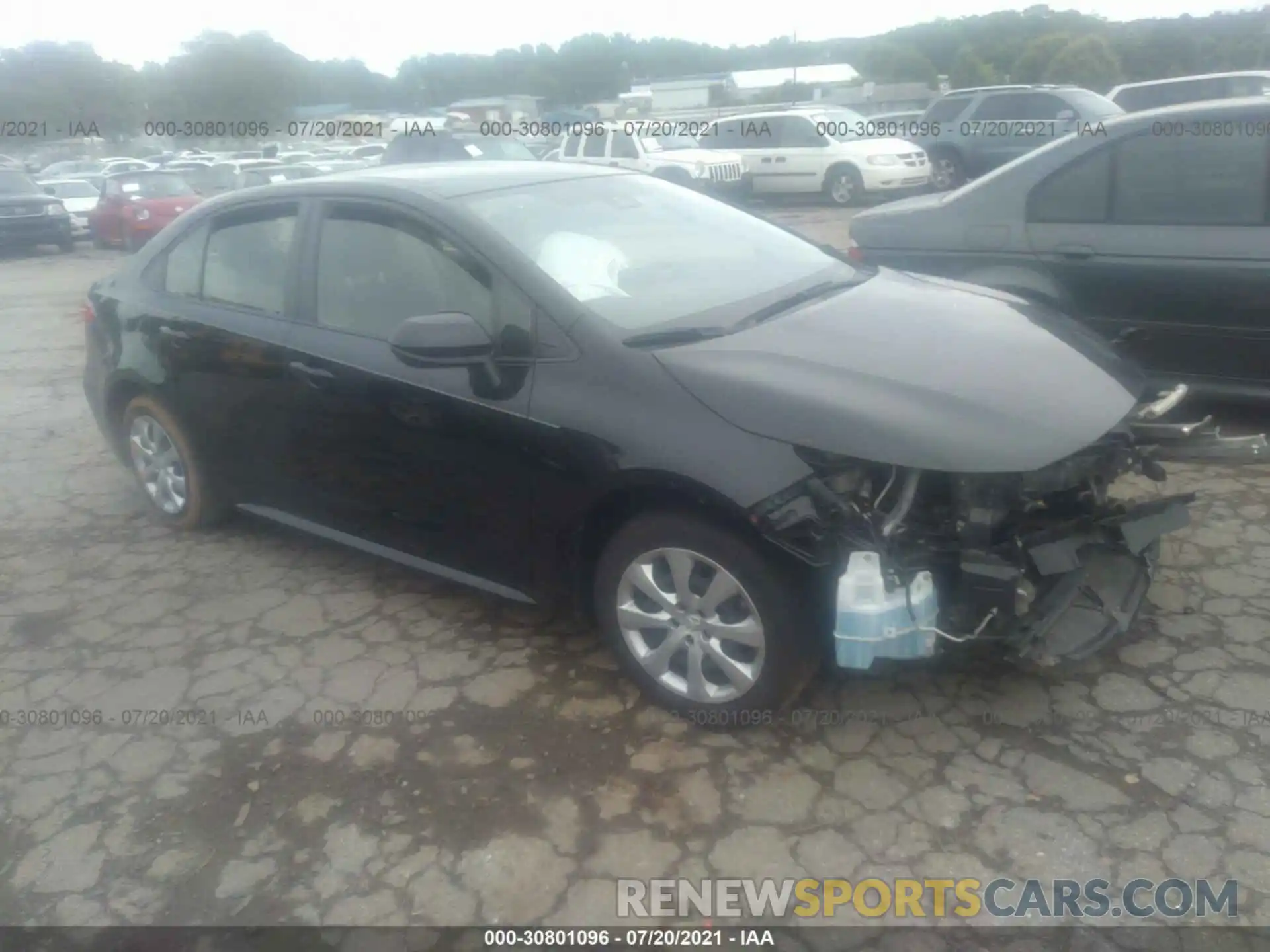 1 Photograph of a damaged car JTDEPRAE5LJ011185 TOYOTA COROLLA 2020