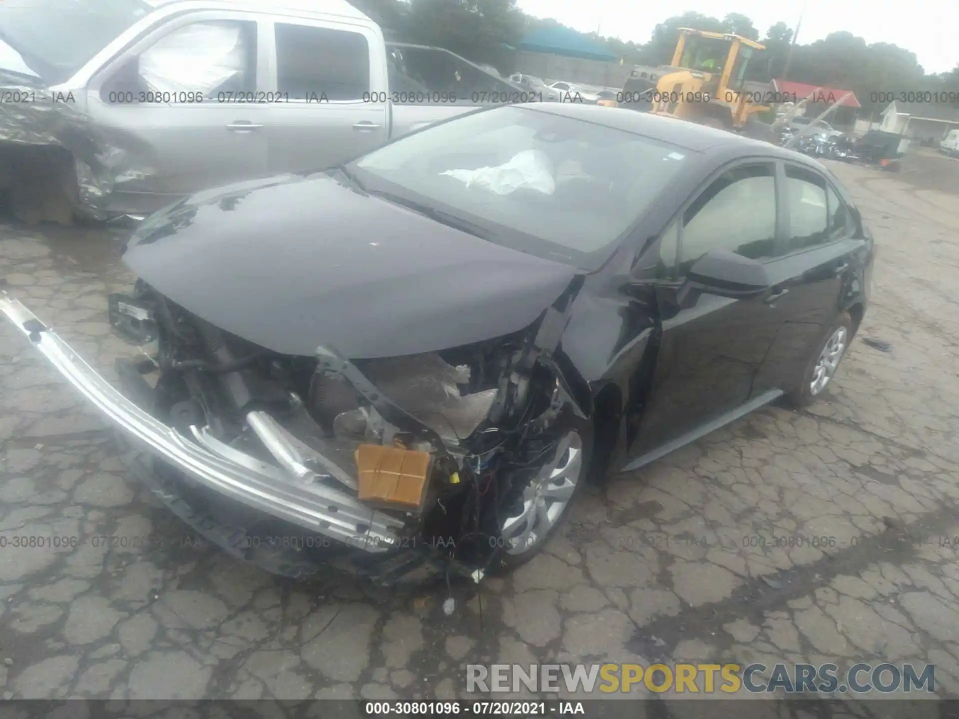 2 Photograph of a damaged car JTDEPRAE5LJ011185 TOYOTA COROLLA 2020