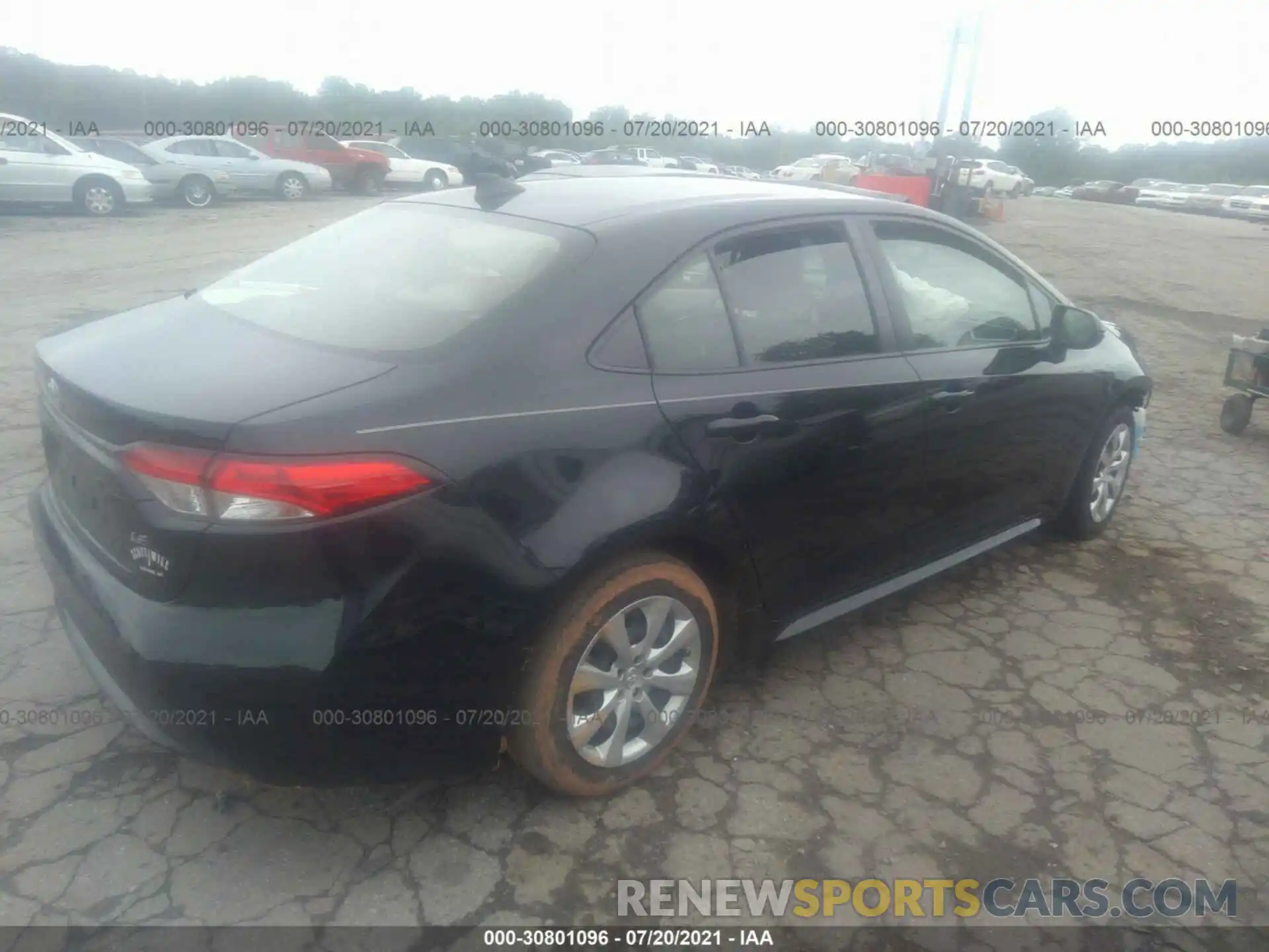 4 Photograph of a damaged car JTDEPRAE5LJ011185 TOYOTA COROLLA 2020