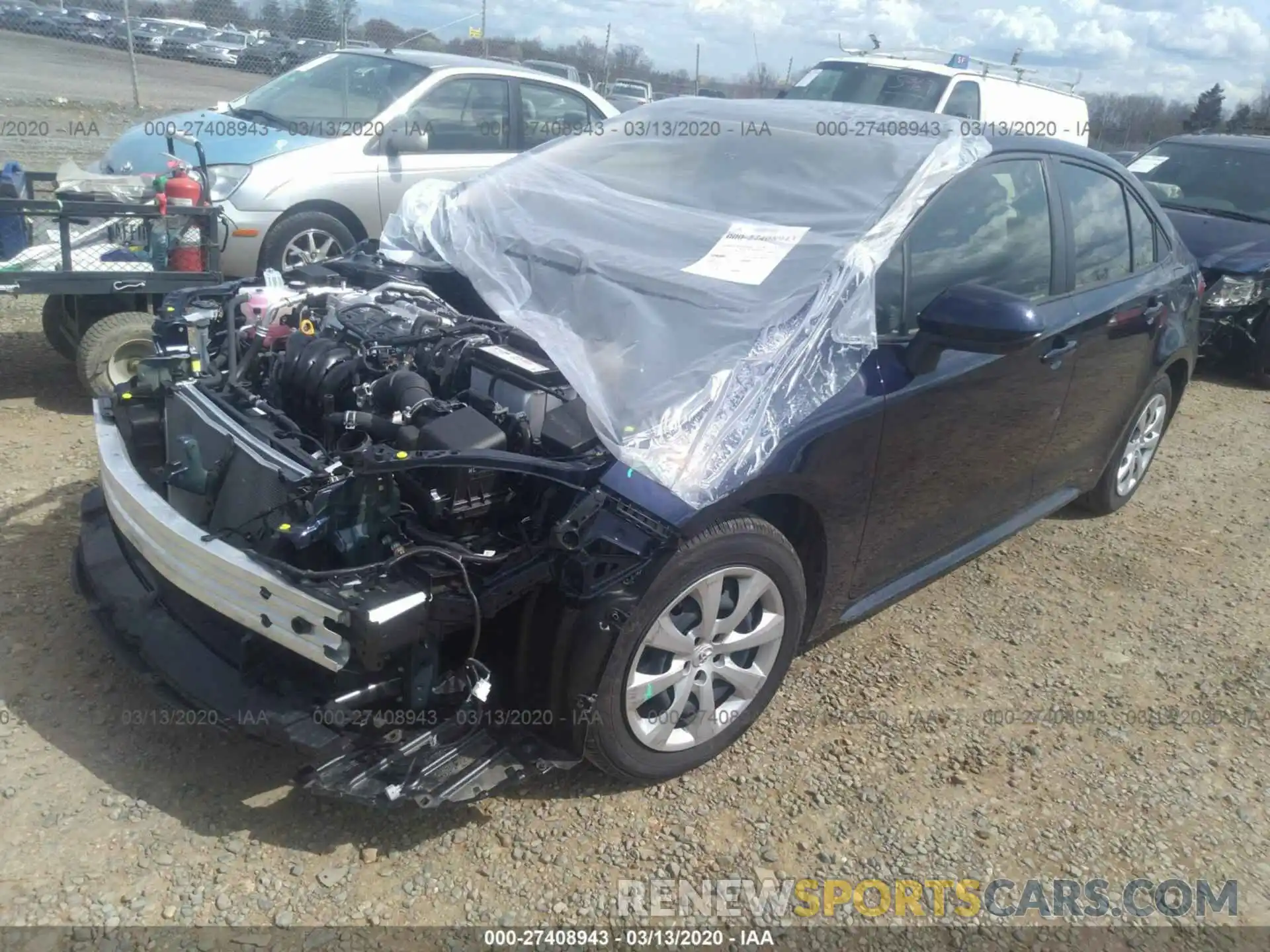 2 Photograph of a damaged car JTDEPRAE5LJ011462 TOYOTA COROLLA 2020