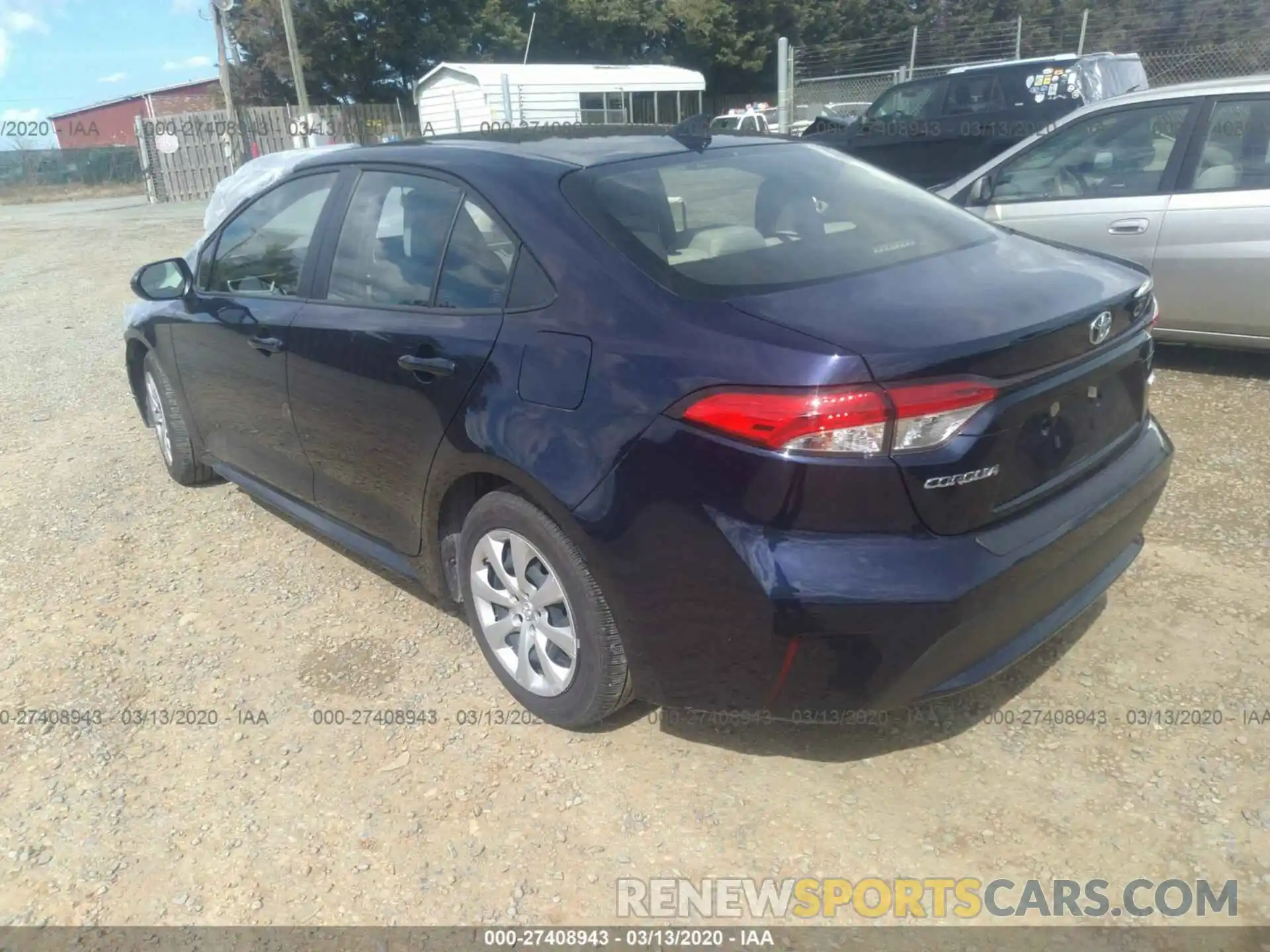 3 Photograph of a damaged car JTDEPRAE5LJ011462 TOYOTA COROLLA 2020