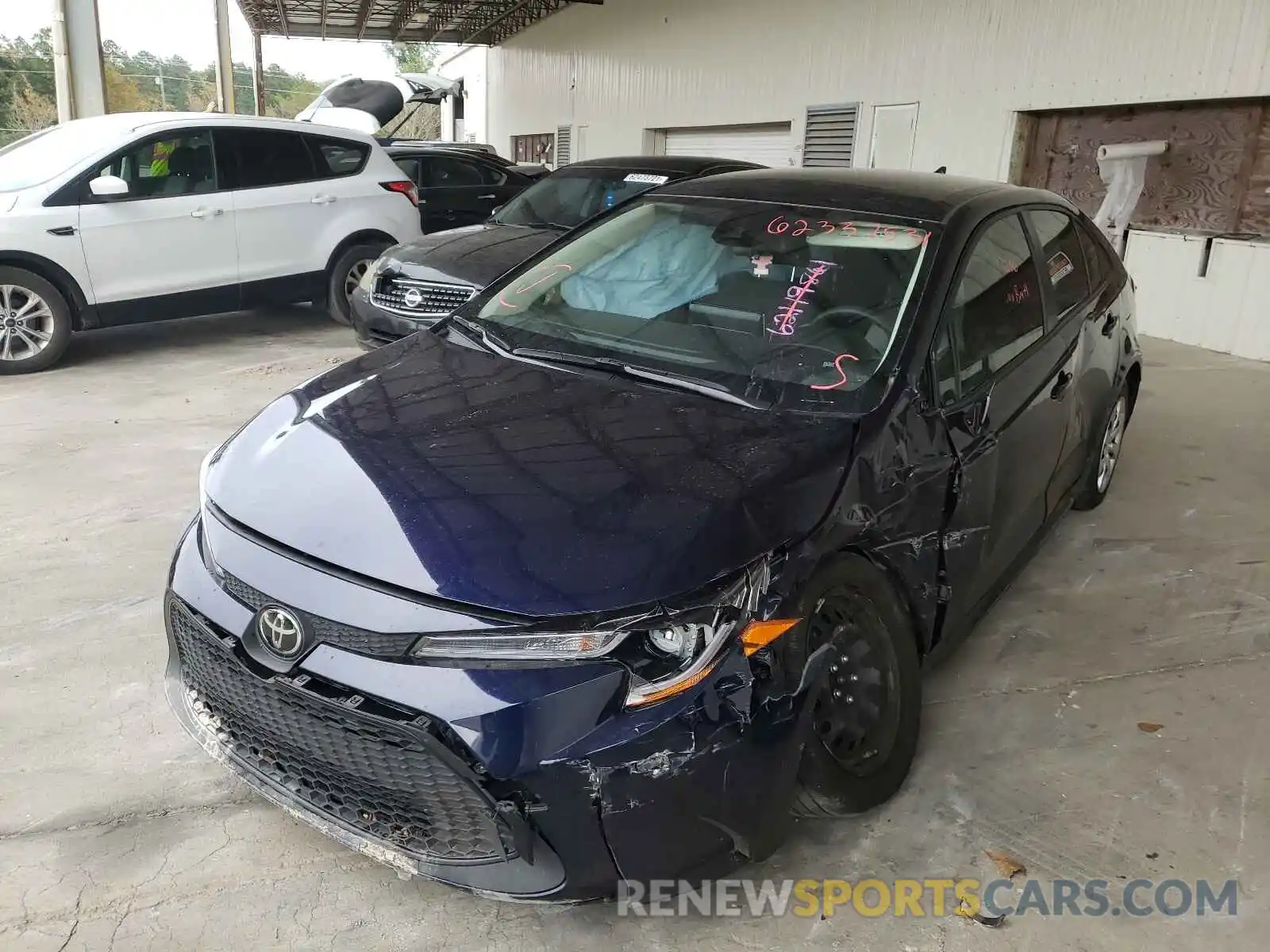 2 Photograph of a damaged car JTDEPRAE5LJ011493 TOYOTA COROLLA 2020