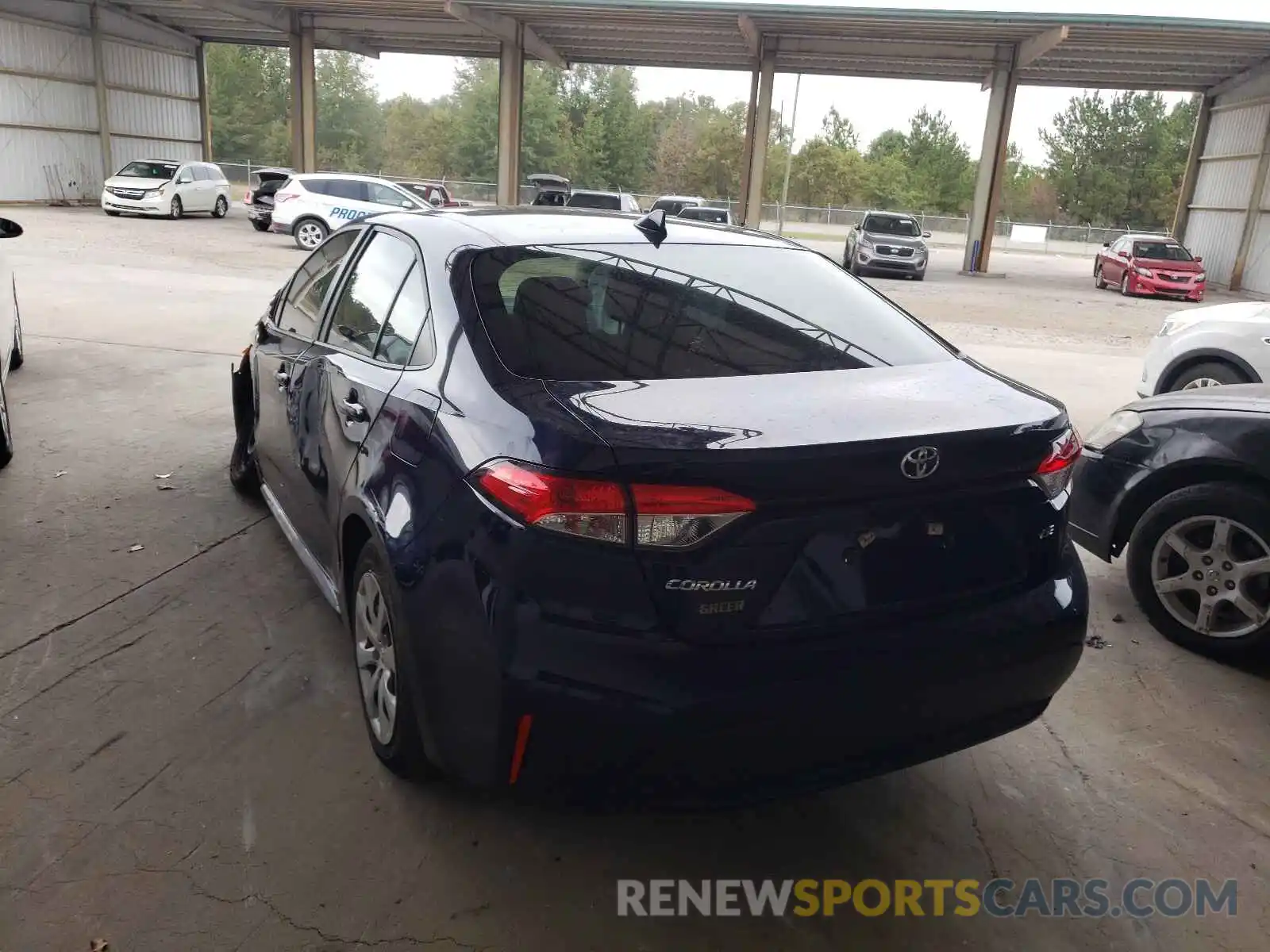 3 Photograph of a damaged car JTDEPRAE5LJ011493 TOYOTA COROLLA 2020