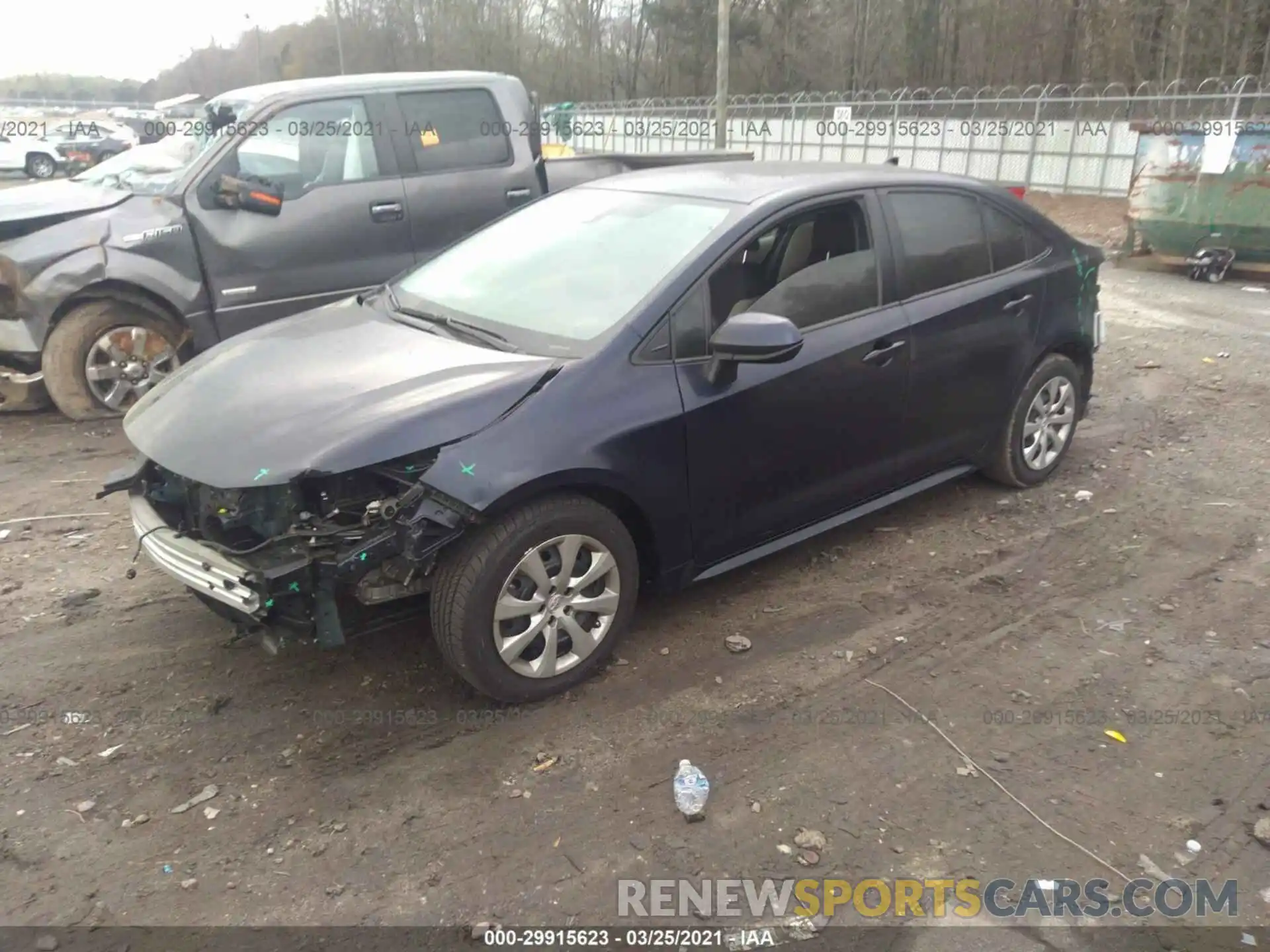 2 Photograph of a damaged car JTDEPRAE5LJ011686 TOYOTA COROLLA 2020