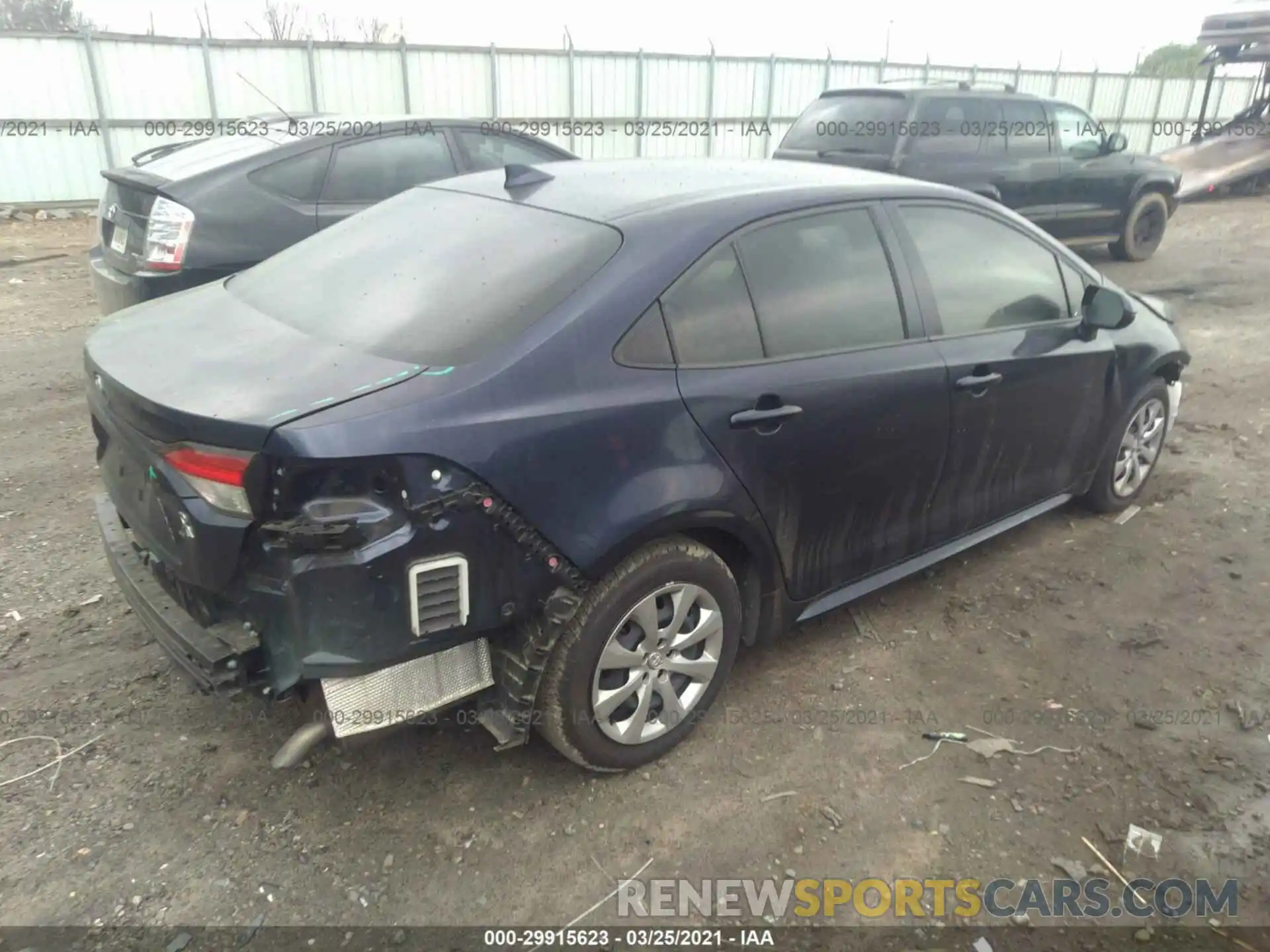 4 Photograph of a damaged car JTDEPRAE5LJ011686 TOYOTA COROLLA 2020