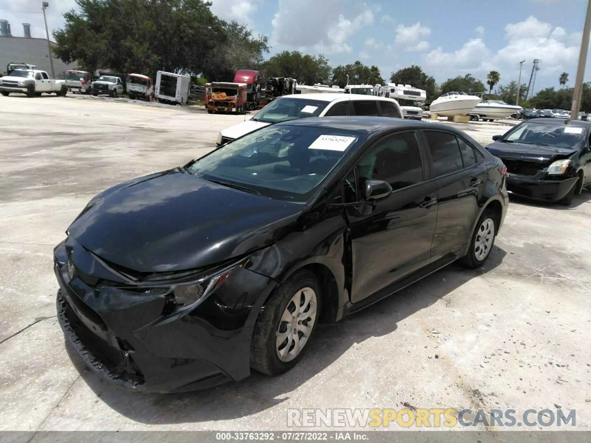 2 Photograph of a damaged car JTDEPRAE5LJ012563 TOYOTA COROLLA 2020