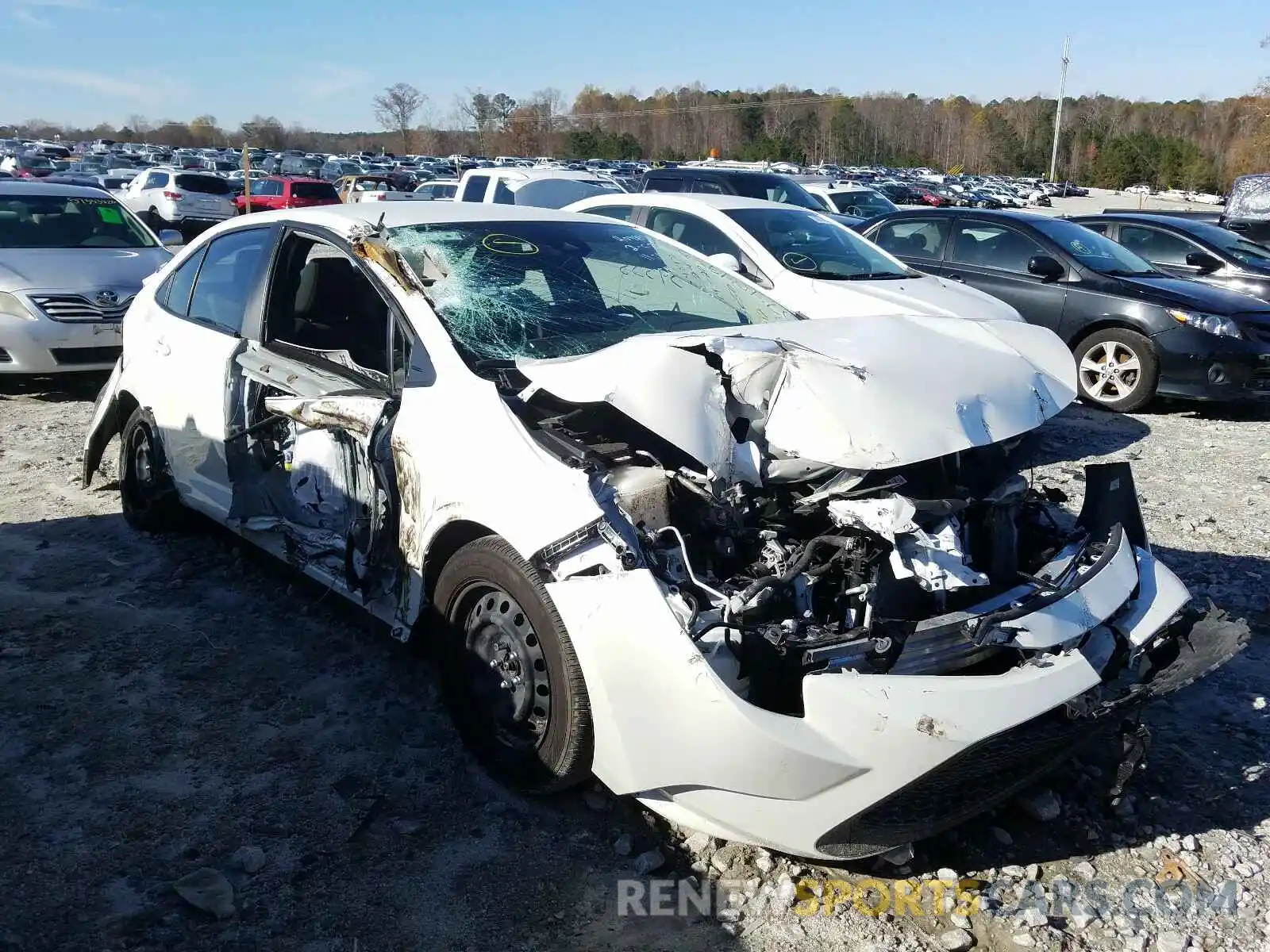 1 Photograph of a damaged car JTDEPRAE5LJ013650 TOYOTA COROLLA 2020