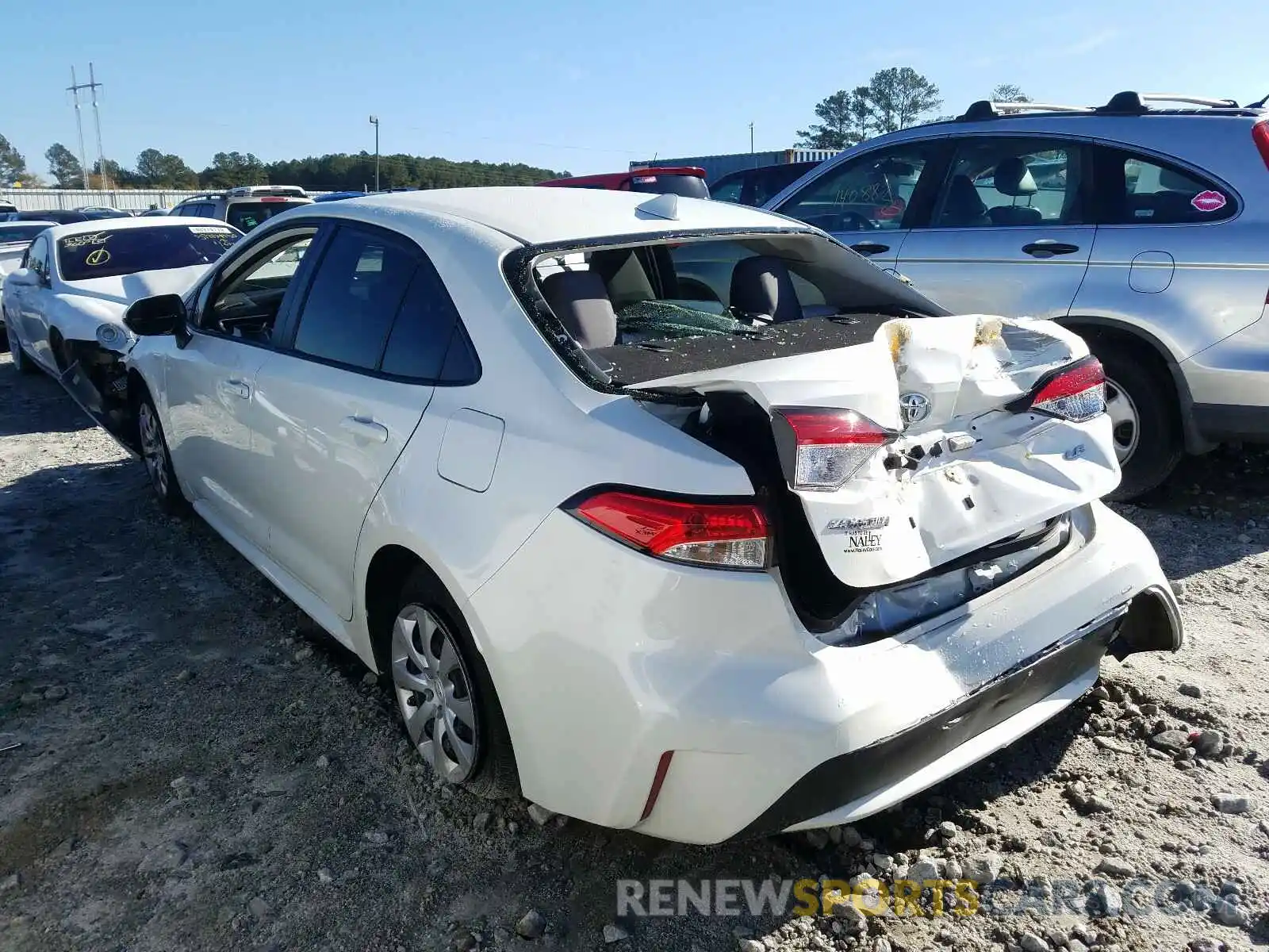 3 Photograph of a damaged car JTDEPRAE5LJ013650 TOYOTA COROLLA 2020