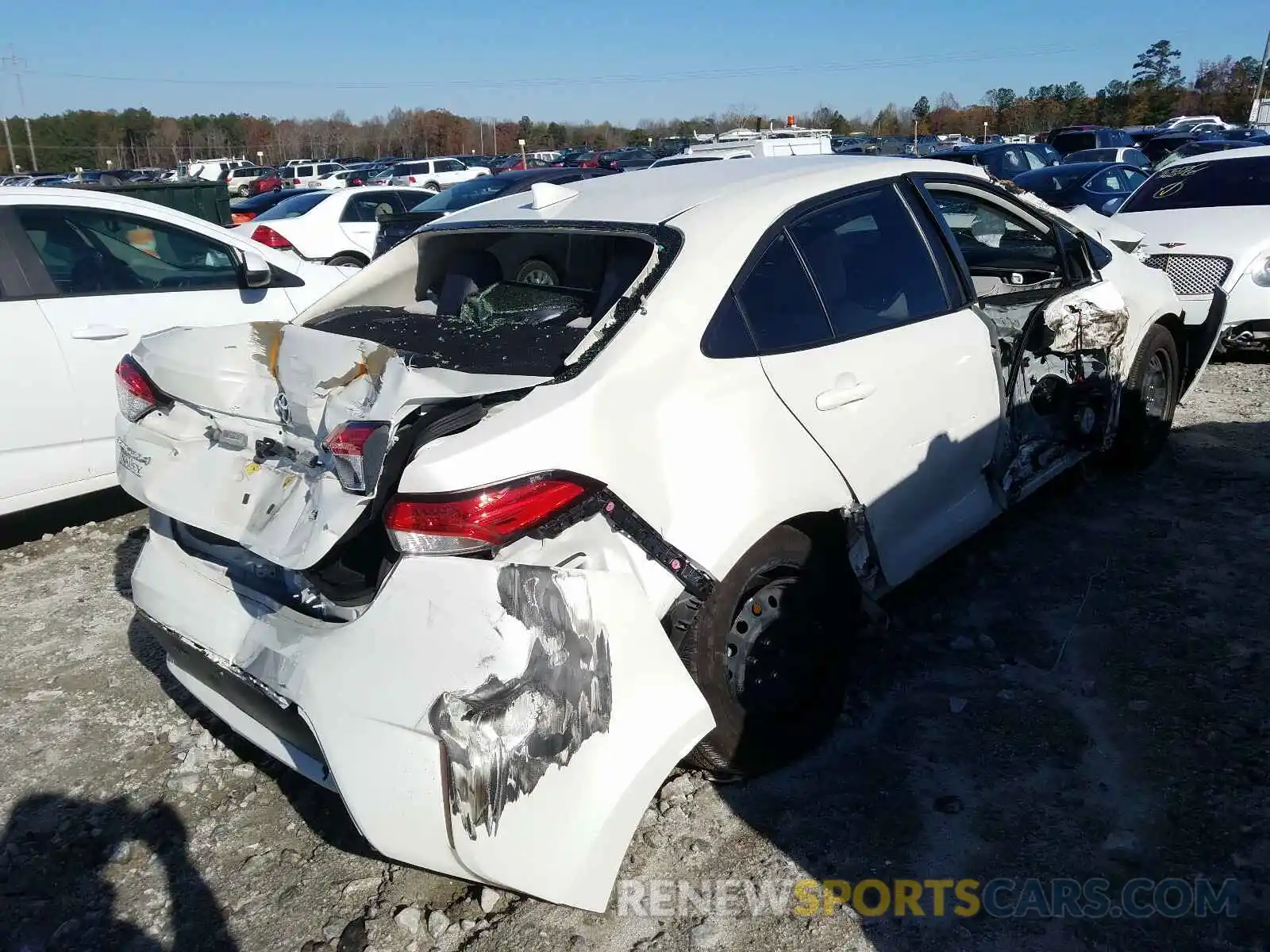 4 Photograph of a damaged car JTDEPRAE5LJ013650 TOYOTA COROLLA 2020