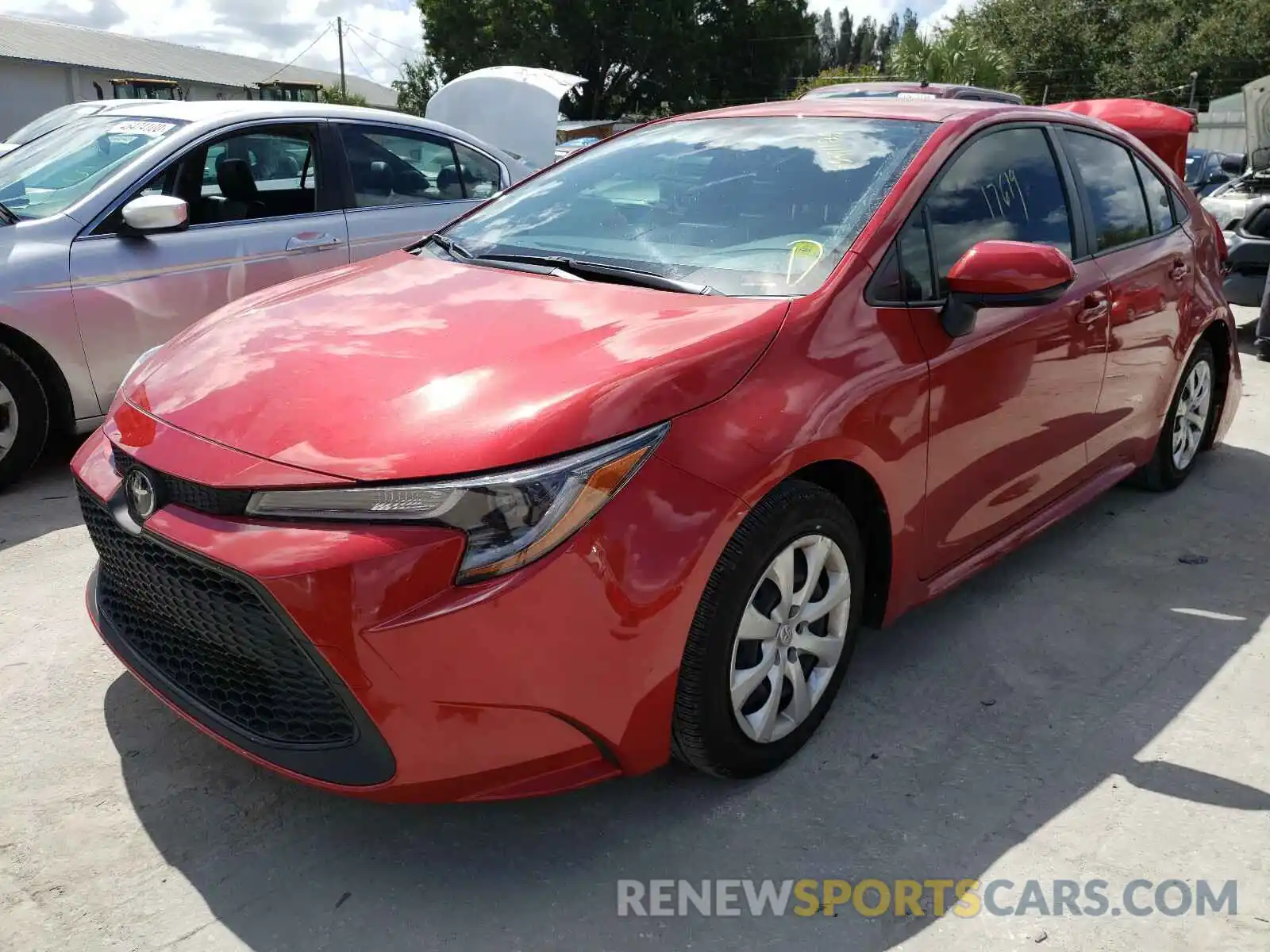 2 Photograph of a damaged car JTDEPRAE5LJ013955 TOYOTA COROLLA 2020