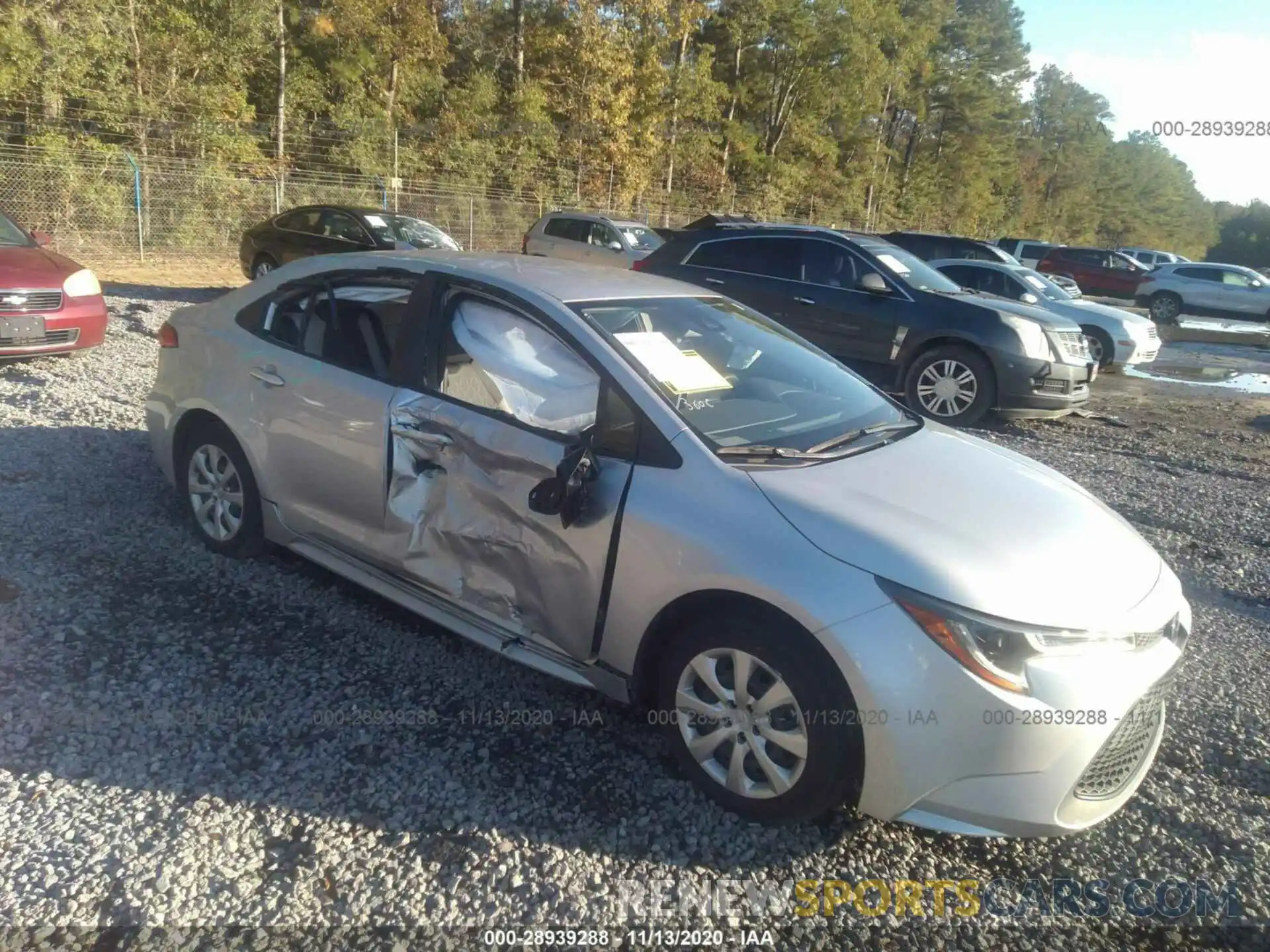 1 Photograph of a damaged car JTDEPRAE5LJ014071 TOYOTA COROLLA 2020