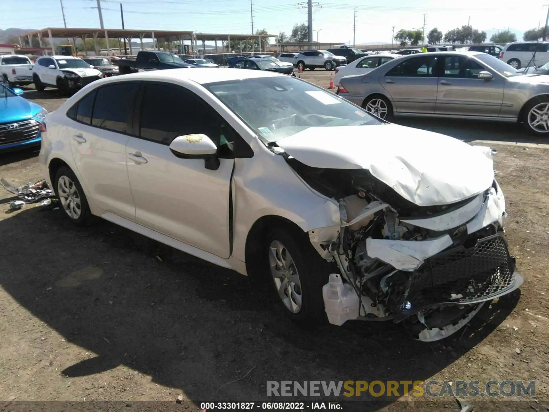 1 Photograph of a damaged car JTDEPRAE5LJ014149 TOYOTA COROLLA 2020