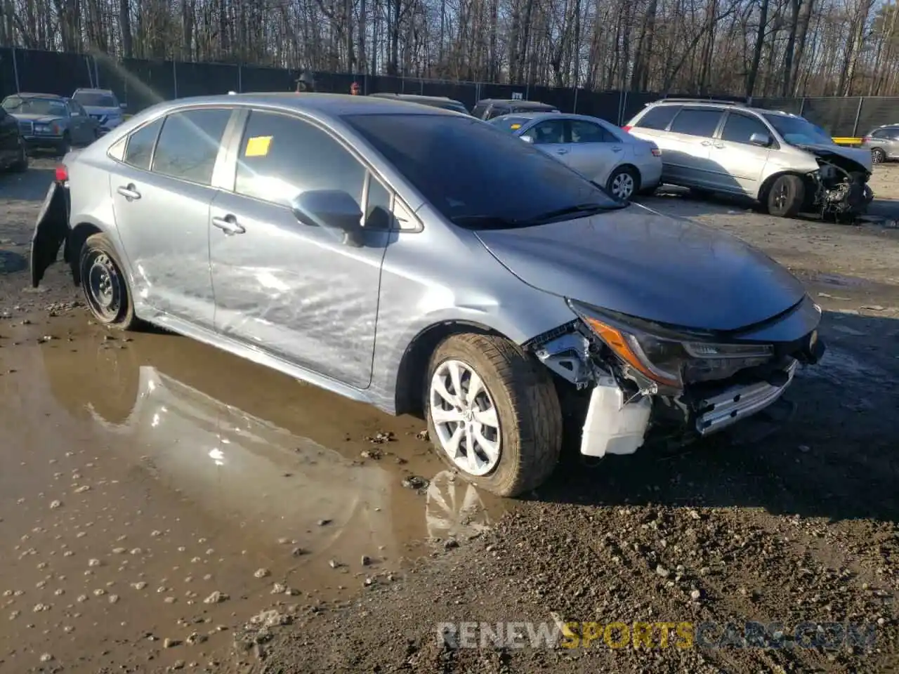 1 Photograph of a damaged car JTDEPRAE5LJ015320 TOYOTA COROLLA 2020