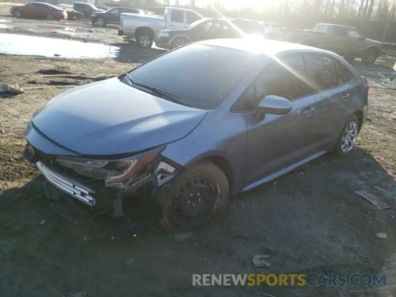 2 Photograph of a damaged car JTDEPRAE5LJ015320 TOYOTA COROLLA 2020