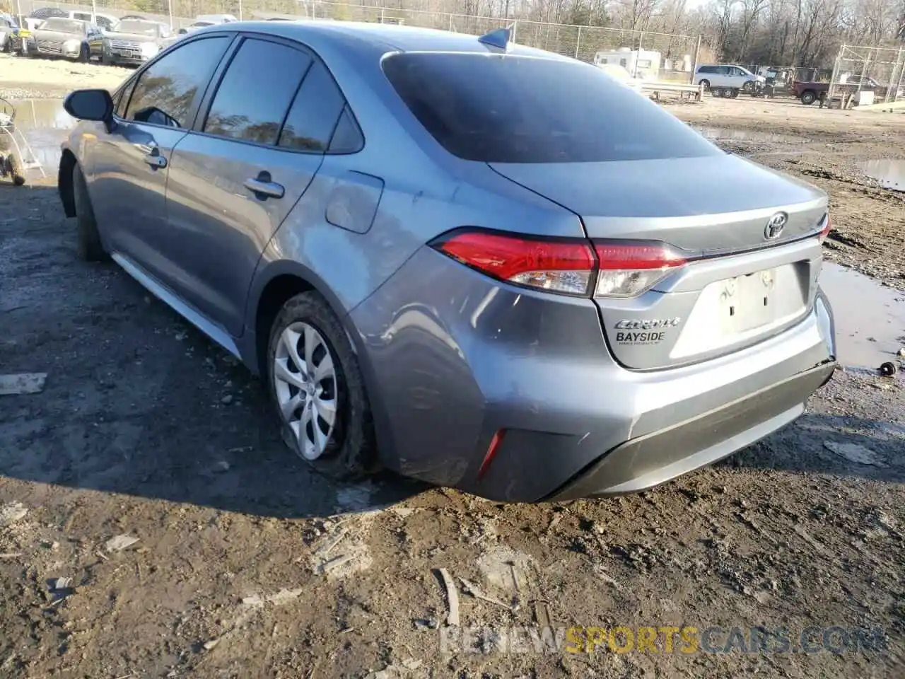 3 Photograph of a damaged car JTDEPRAE5LJ015320 TOYOTA COROLLA 2020