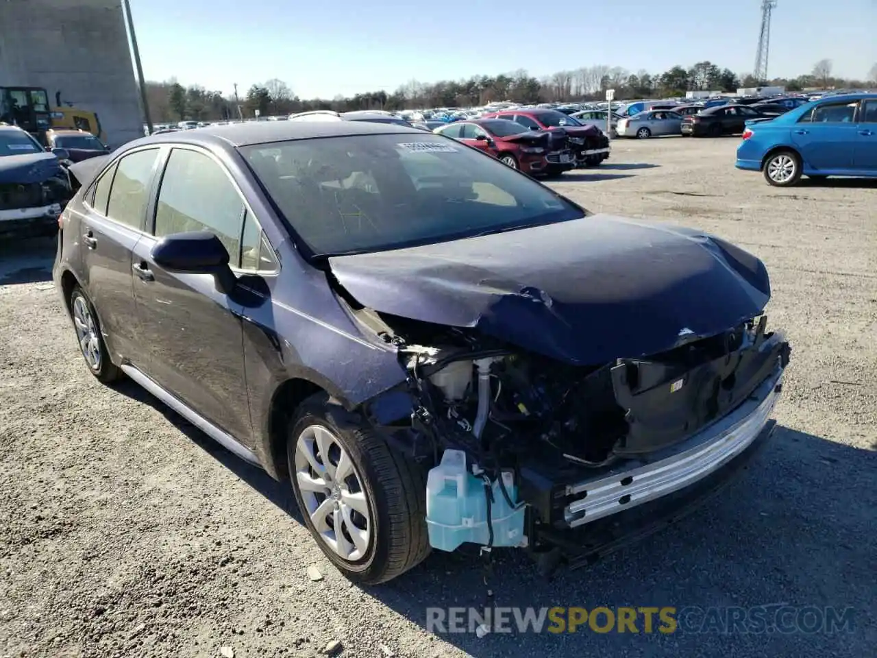 1 Photograph of a damaged car JTDEPRAE5LJ015625 TOYOTA COROLLA 2020