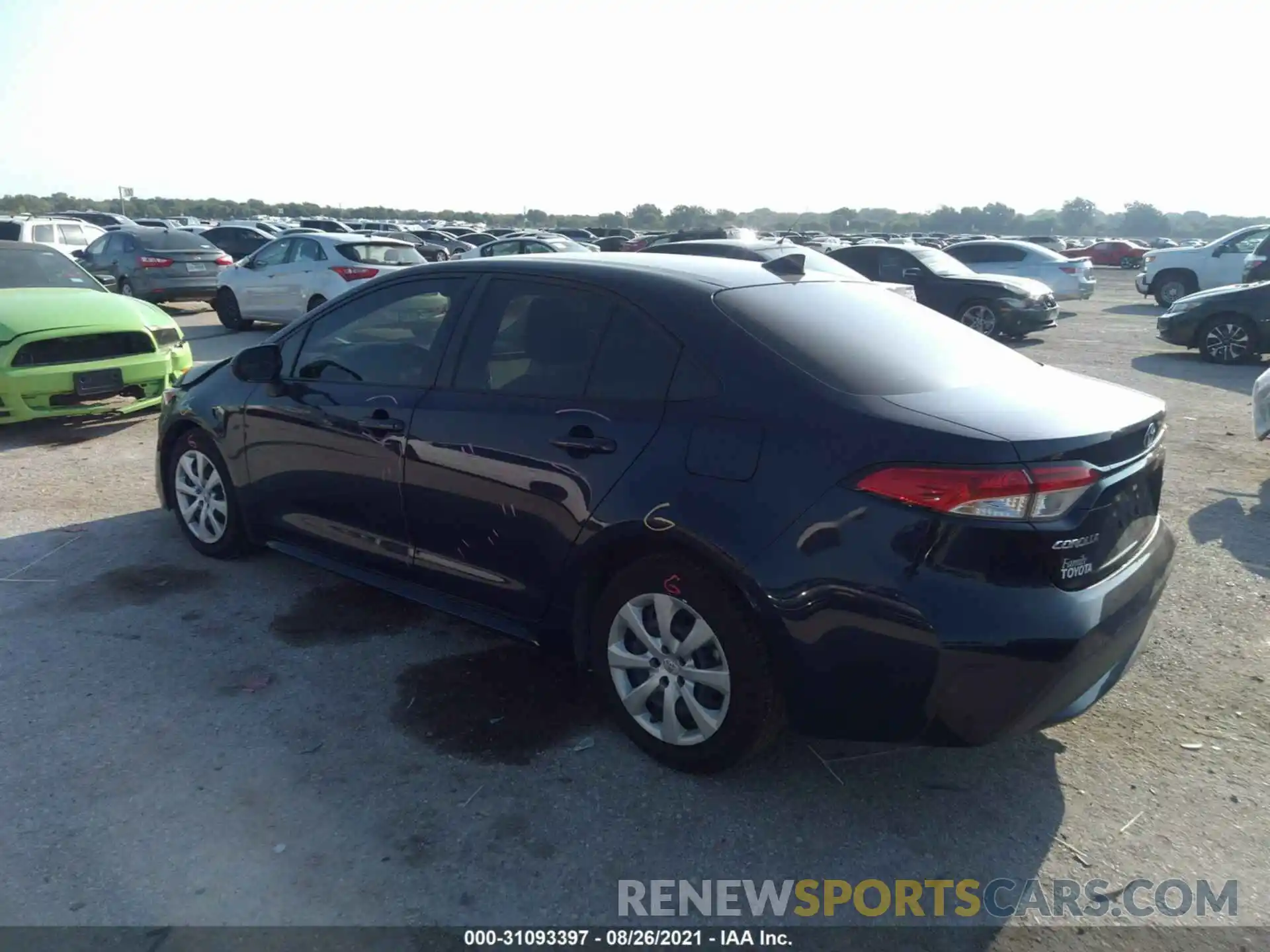 3 Photograph of a damaged car JTDEPRAE5LJ015673 TOYOTA COROLLA 2020