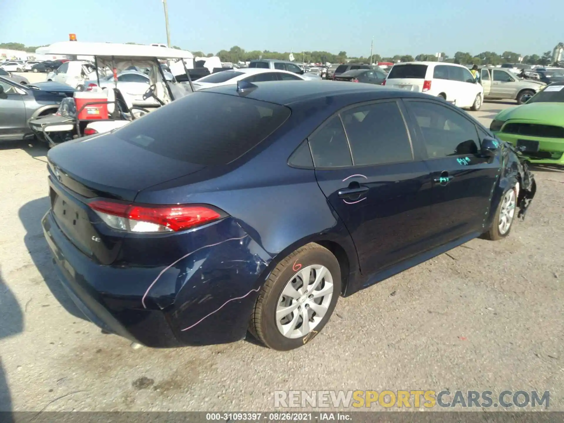 4 Photograph of a damaged car JTDEPRAE5LJ015673 TOYOTA COROLLA 2020