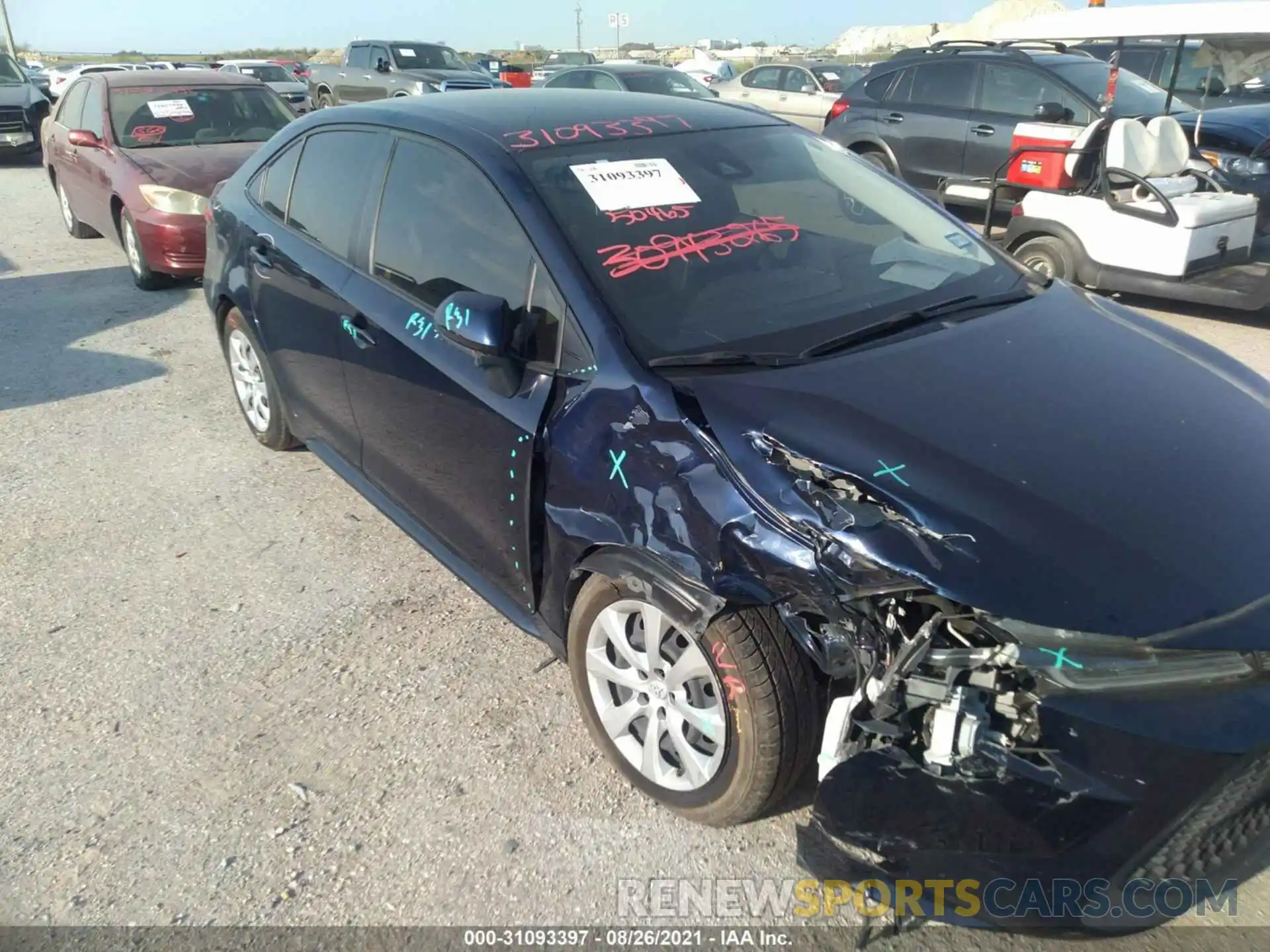 6 Photograph of a damaged car JTDEPRAE5LJ015673 TOYOTA COROLLA 2020