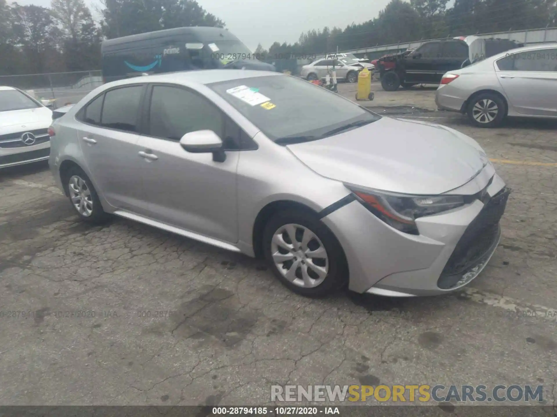 1 Photograph of a damaged car JTDEPRAE5LJ016175 TOYOTA COROLLA 2020