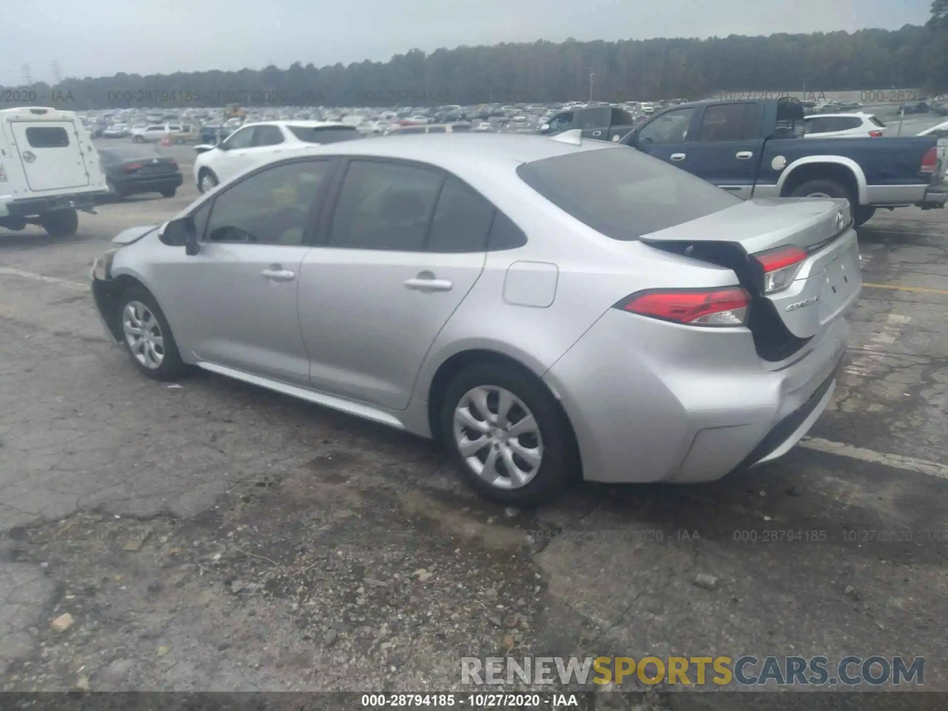 3 Photograph of a damaged car JTDEPRAE5LJ016175 TOYOTA COROLLA 2020