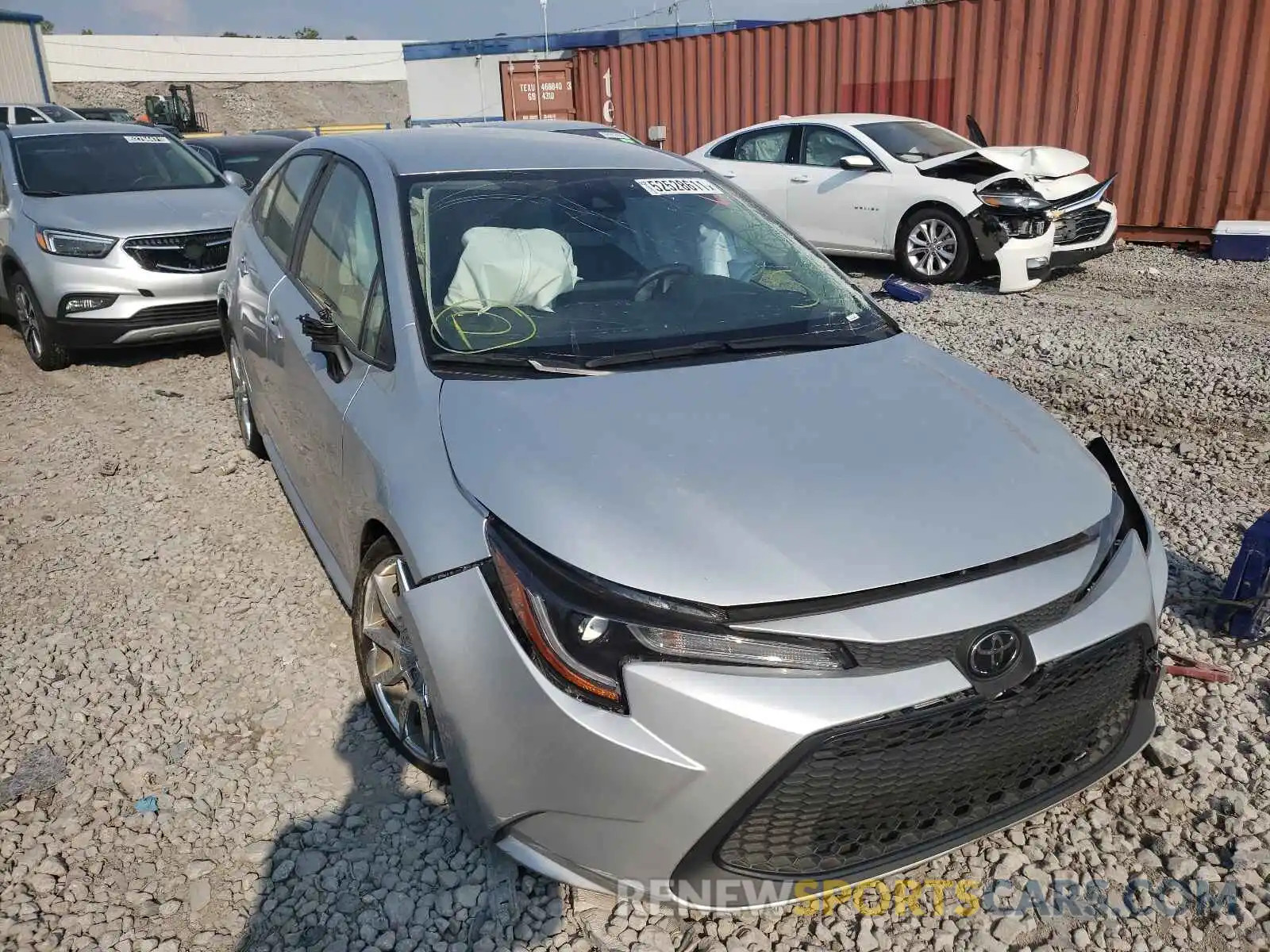 1 Photograph of a damaged car JTDEPRAE5LJ016273 TOYOTA COROLLA 2020