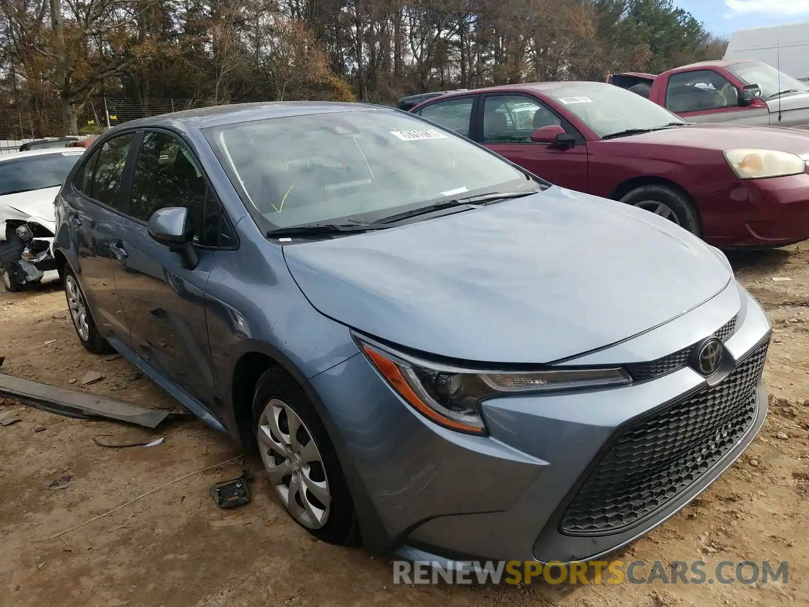 1 Photograph of a damaged car JTDEPRAE5LJ017486 TOYOTA COROLLA 2020