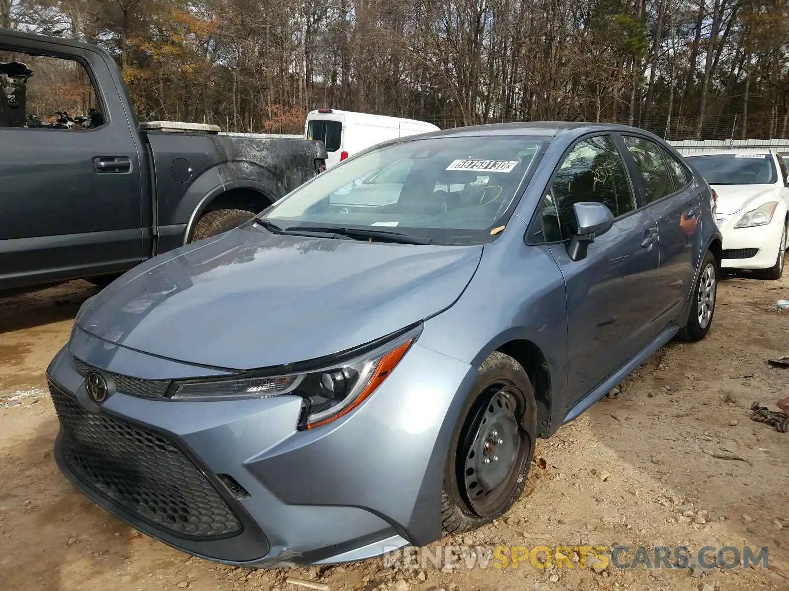 2 Photograph of a damaged car JTDEPRAE5LJ017486 TOYOTA COROLLA 2020