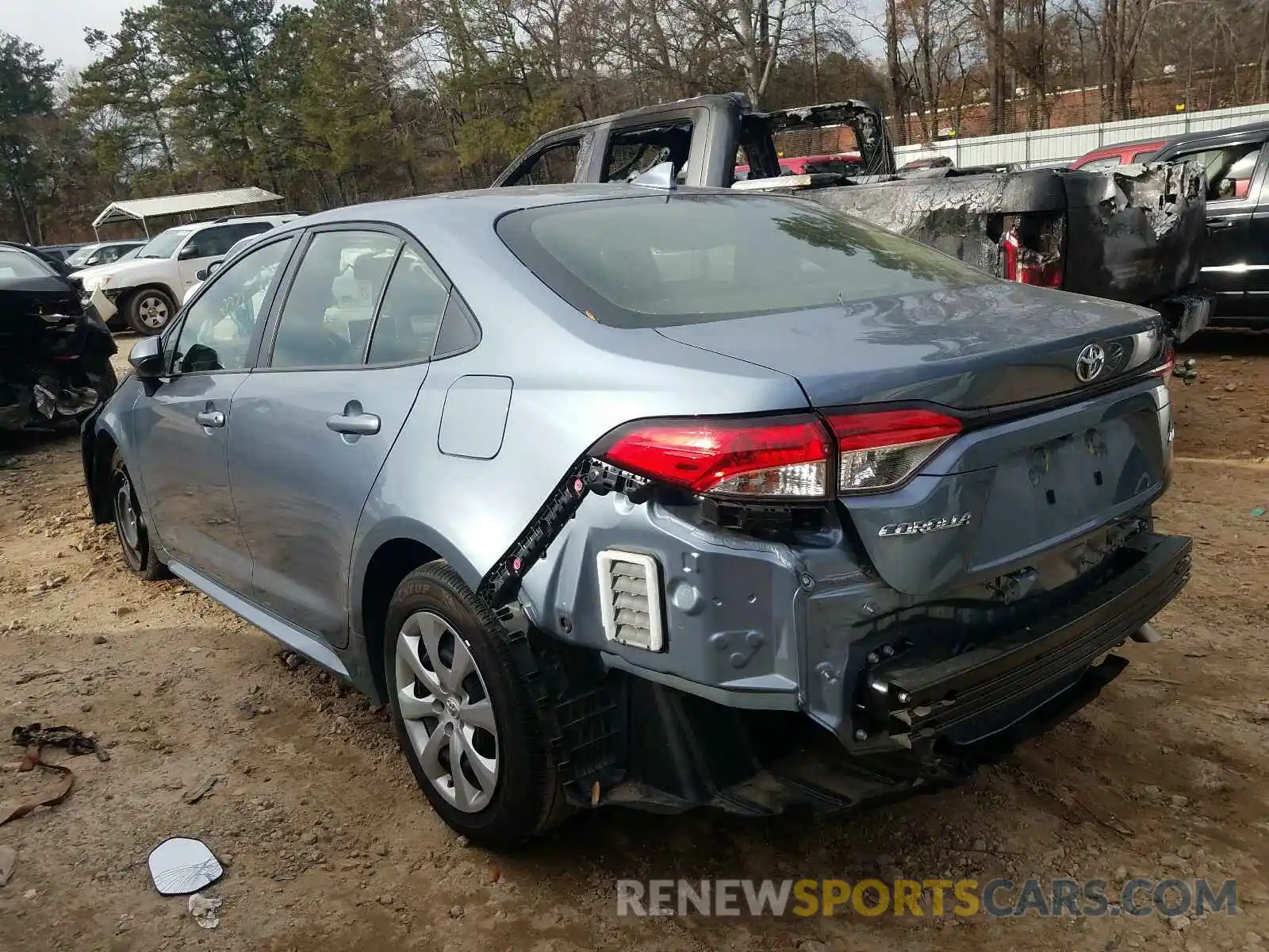 3 Photograph of a damaged car JTDEPRAE5LJ017486 TOYOTA COROLLA 2020