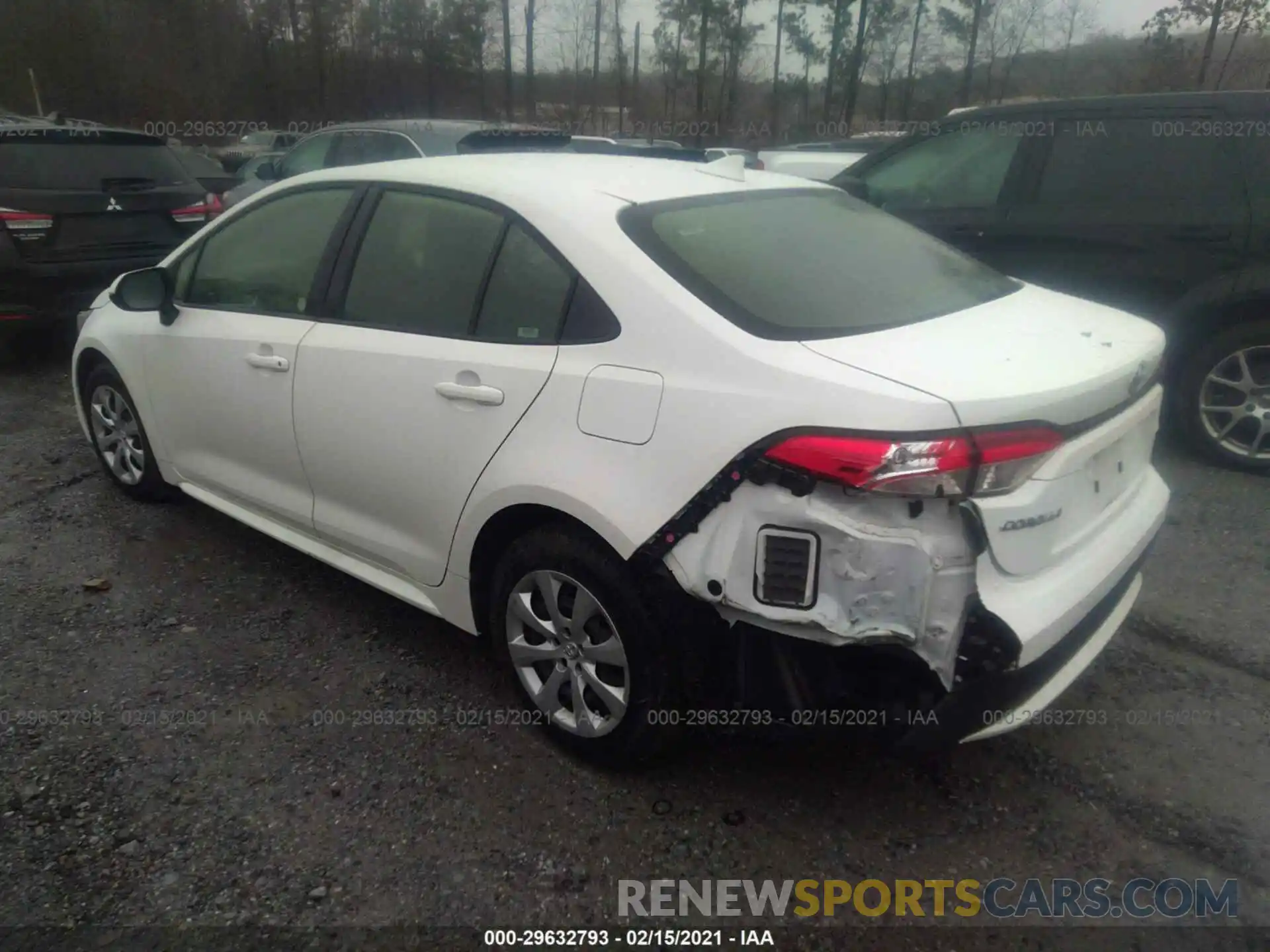 3 Photograph of a damaged car JTDEPRAE5LJ017729 TOYOTA COROLLA 2020