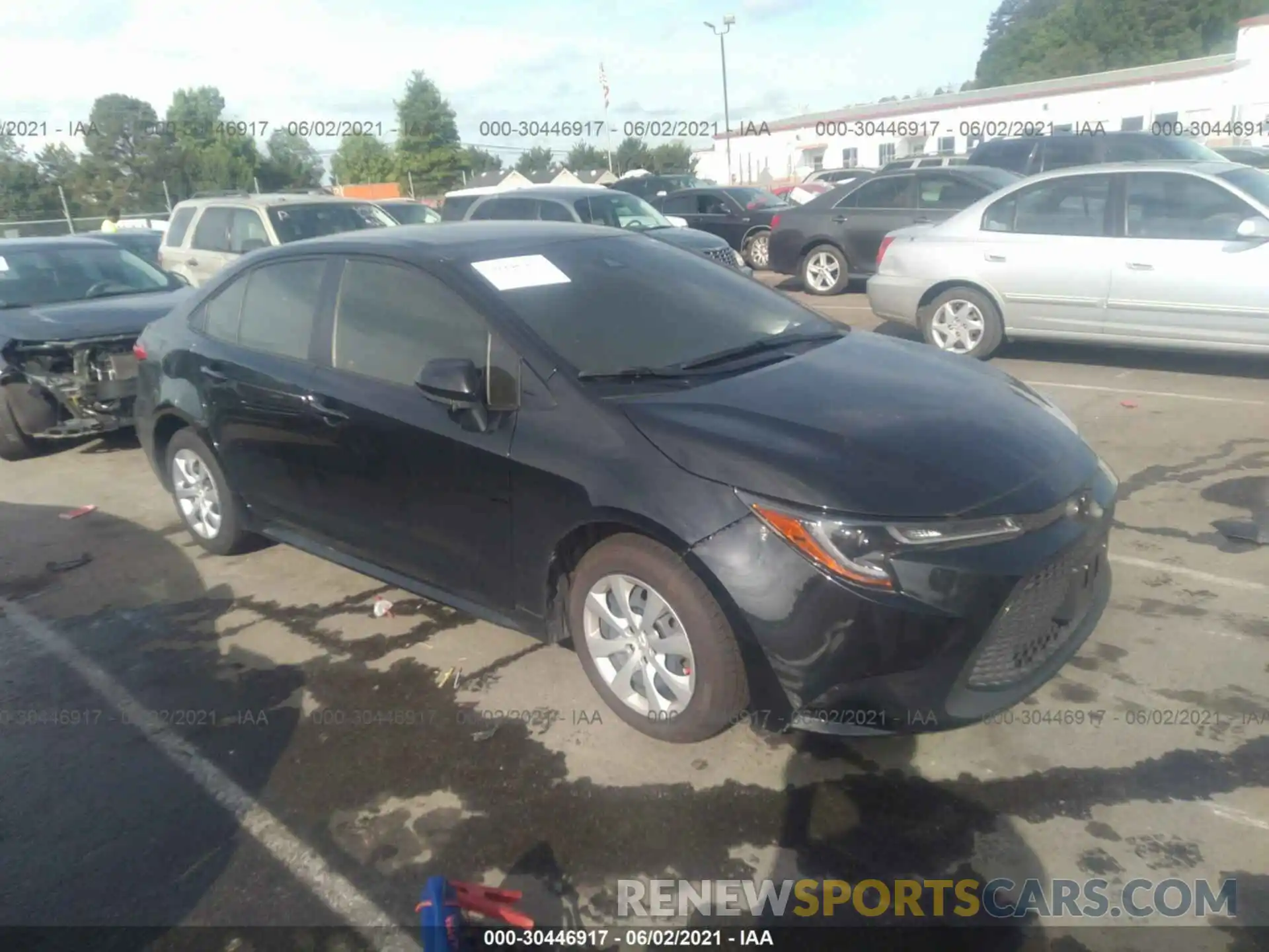 1 Photograph of a damaged car JTDEPRAE5LJ017794 TOYOTA COROLLA 2020