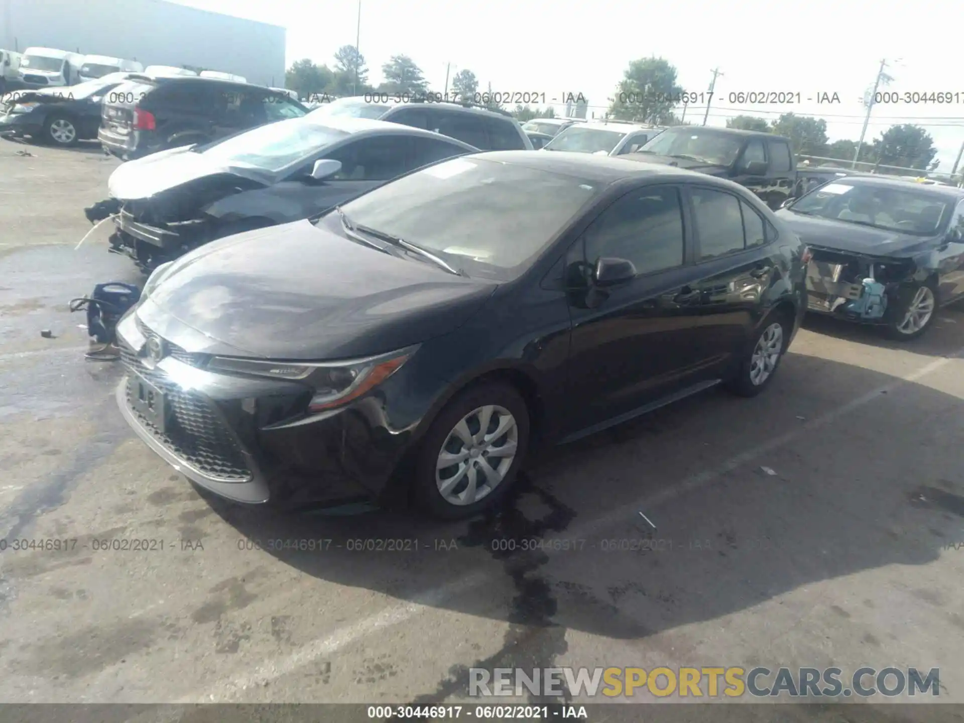 2 Photograph of a damaged car JTDEPRAE5LJ017794 TOYOTA COROLLA 2020