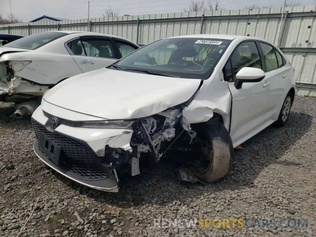 2 Photograph of a damaged car JTDEPRAE5LJ017827 TOYOTA COROLLA 2020